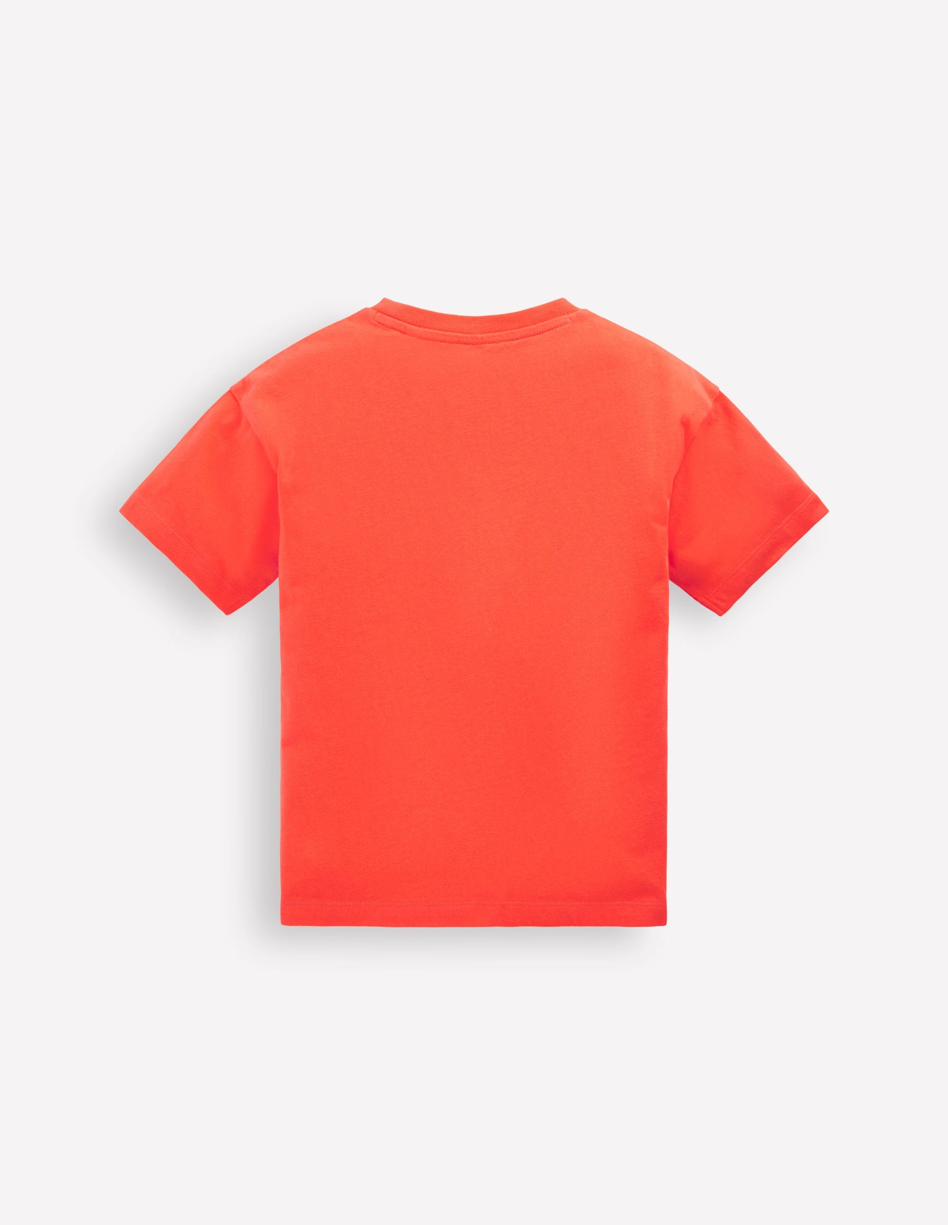 T-Shirt mit Aufnäher-Korallenorange Dinosaurier-2