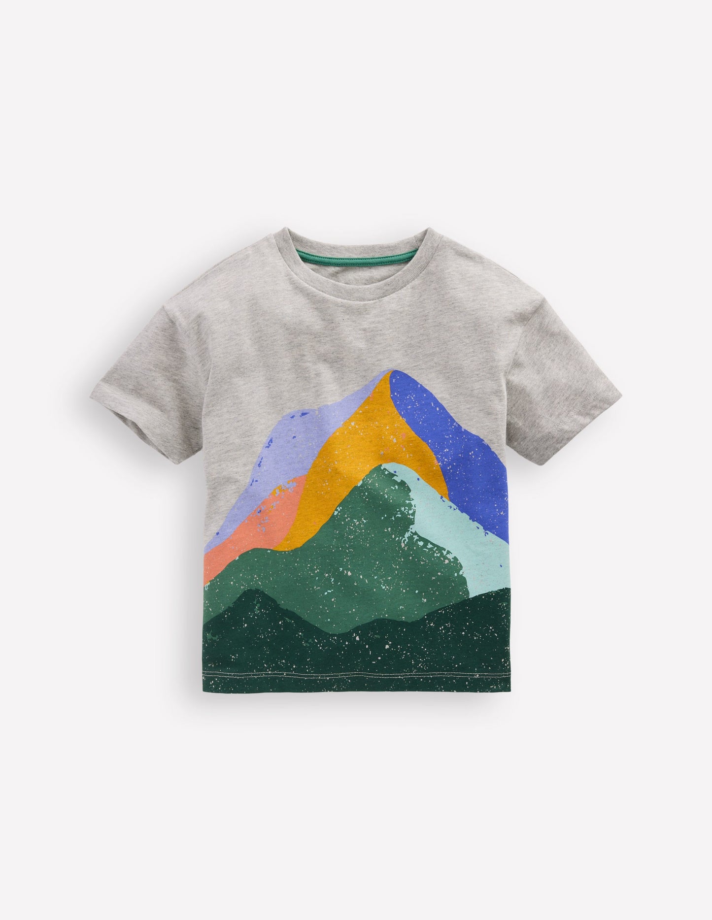 Vorgewaschenes T-Shirt mit Grafik-Berge