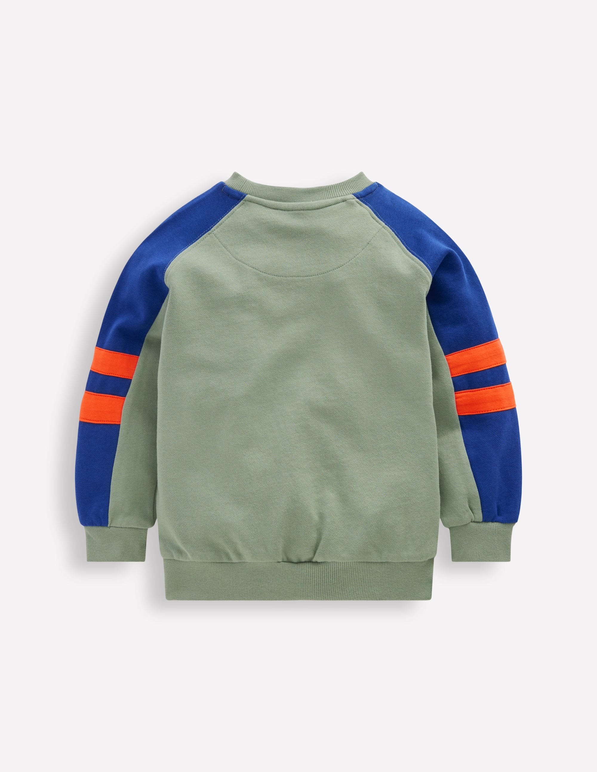 Sweatshirt mit Ärmeln in Blockfarben-CHINA-GRÜN BLOCKFARBEN - Image 4