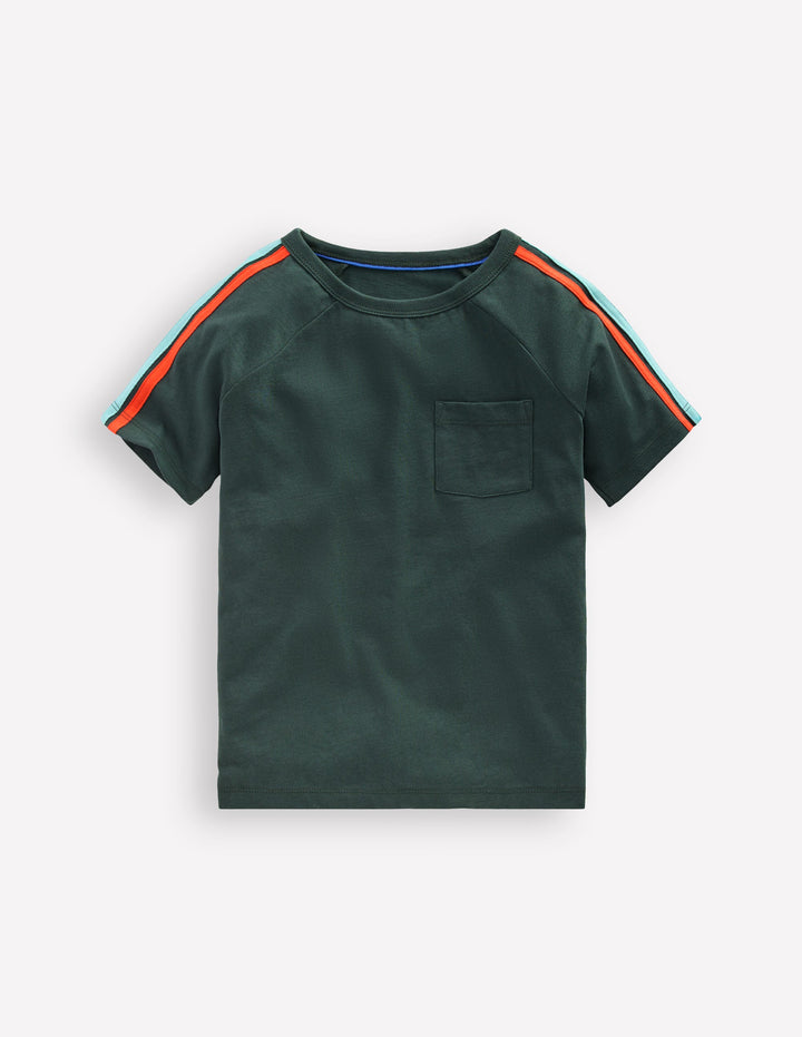 Raglan-T-Shirt mit bunten Streifen-GREEN GABLES