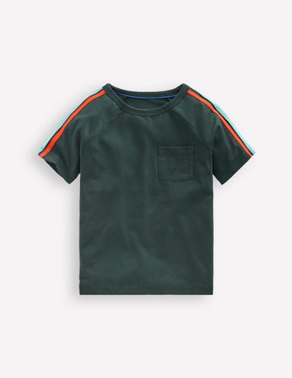 Raglan-T-Shirt mit bunten Streifen-GREEN GABLES-1