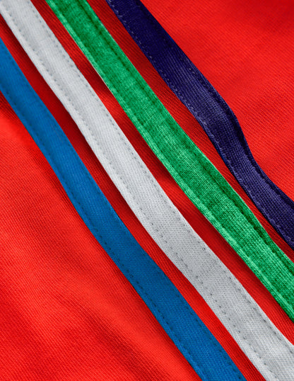 Raglan-T-Shirt mit bunten Streifen-ZINNOBERORANGE-3