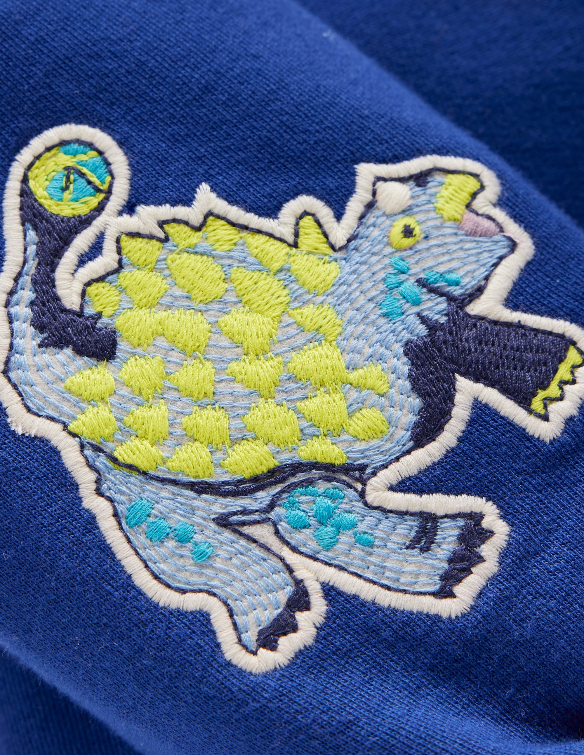 Sweatshirt mit Aufnäher-Saphirblau Dinos - Image 3