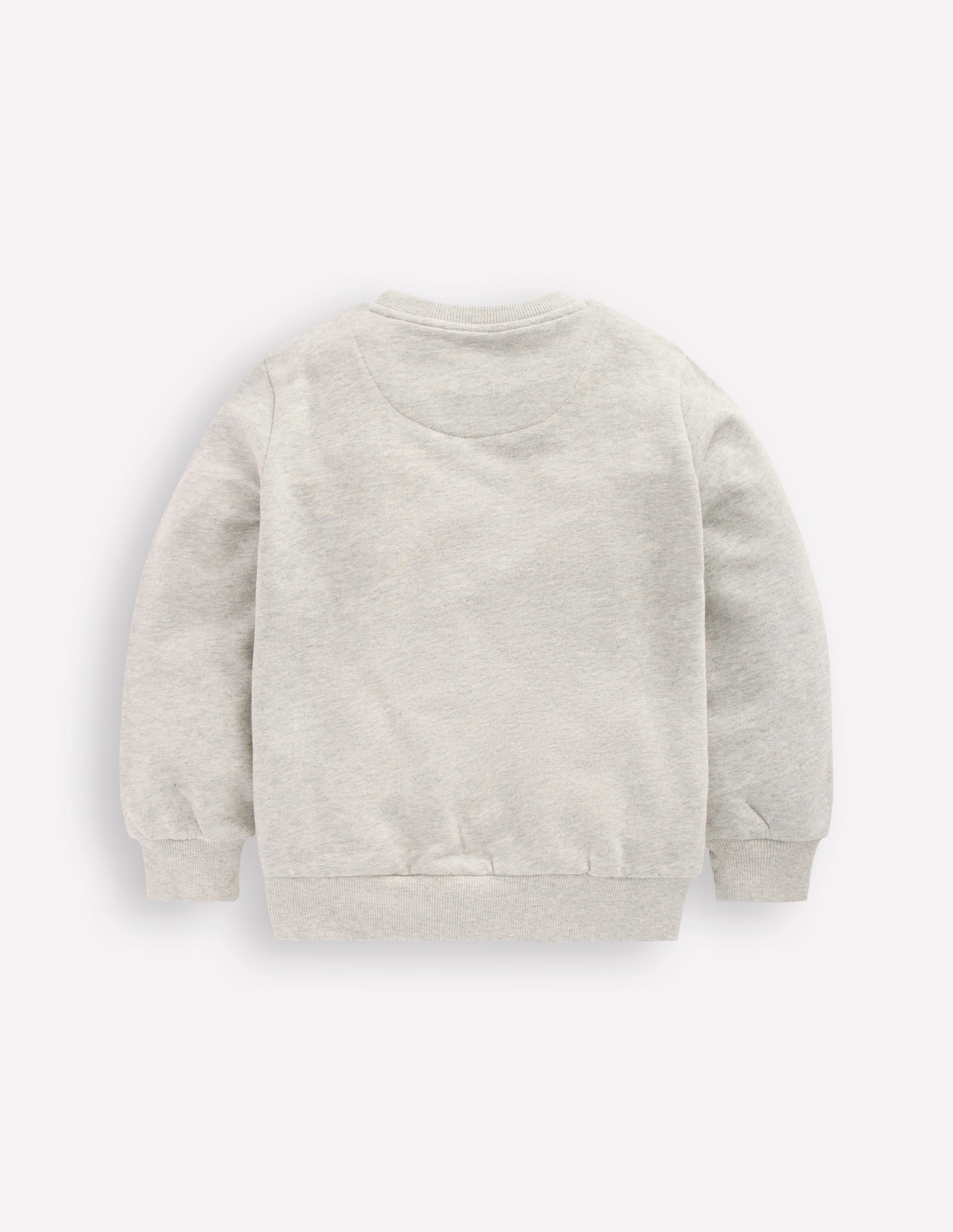 Sweatshirt mit Aufnäher-Grau Meliert, Weltall - Image 7