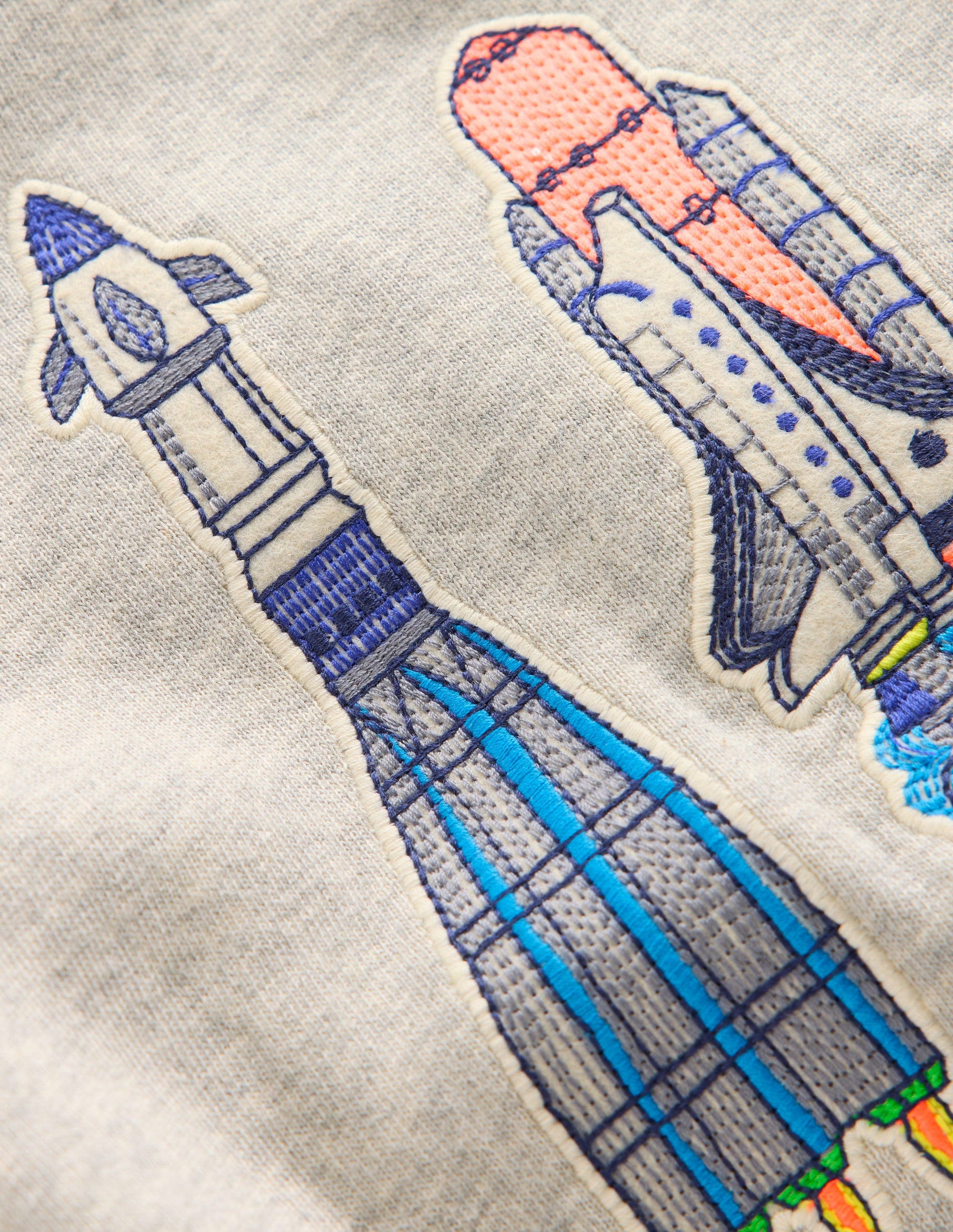 Sweat à écussons-Gris chiné-8