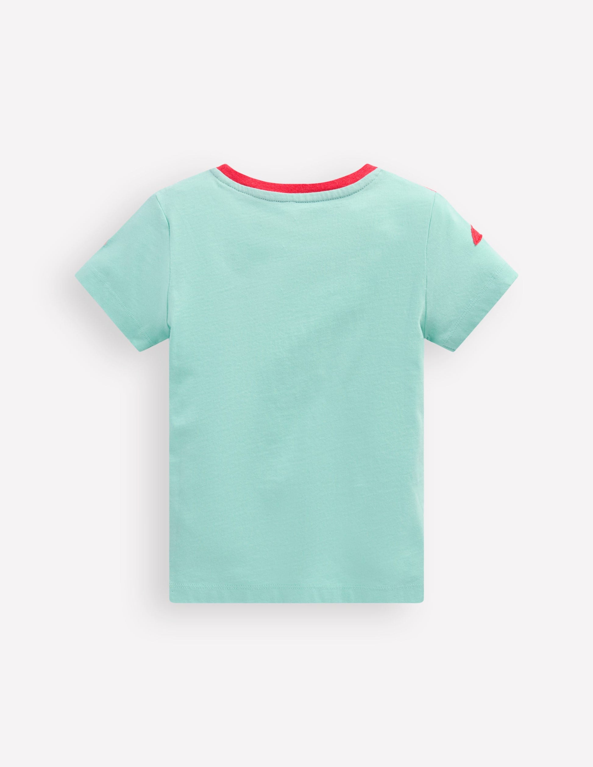 Kurzärmliges T-Shirt mit origineller Applikation-Minze Krebs-2