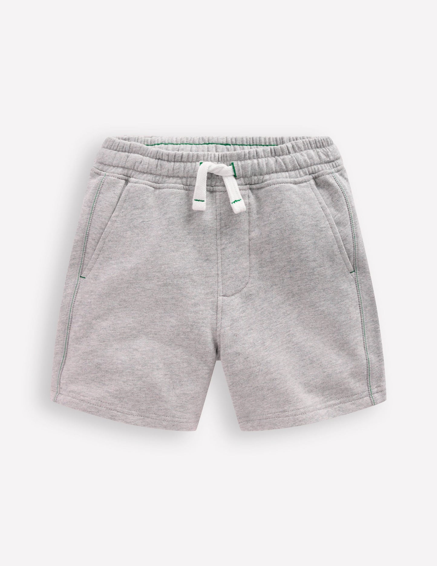 Basic-Sweatshorts-Grau Meliert