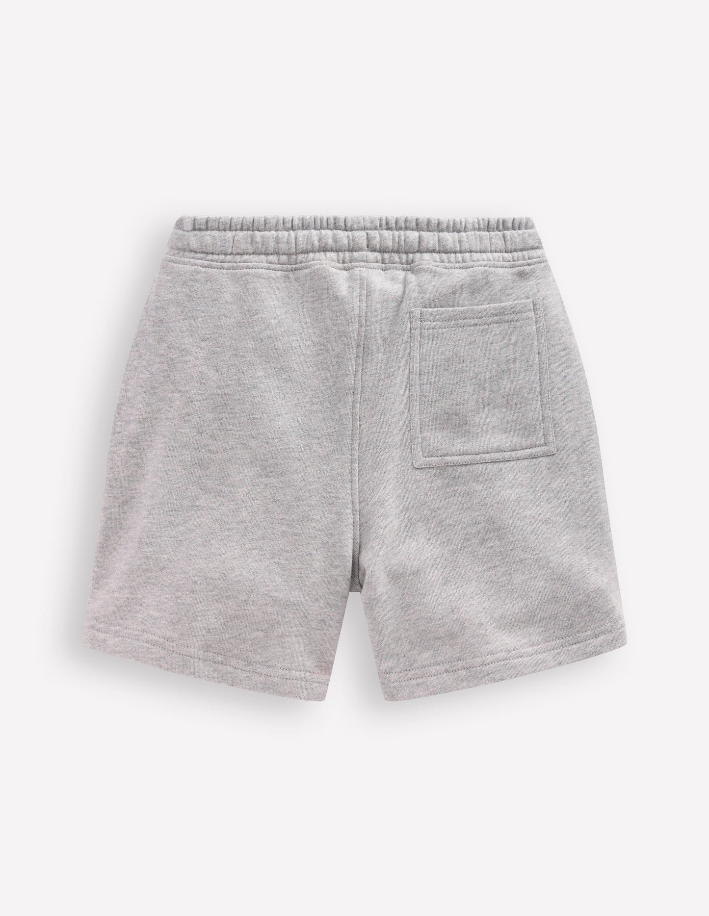 Basic-Sweatshorts-Grau Meliert