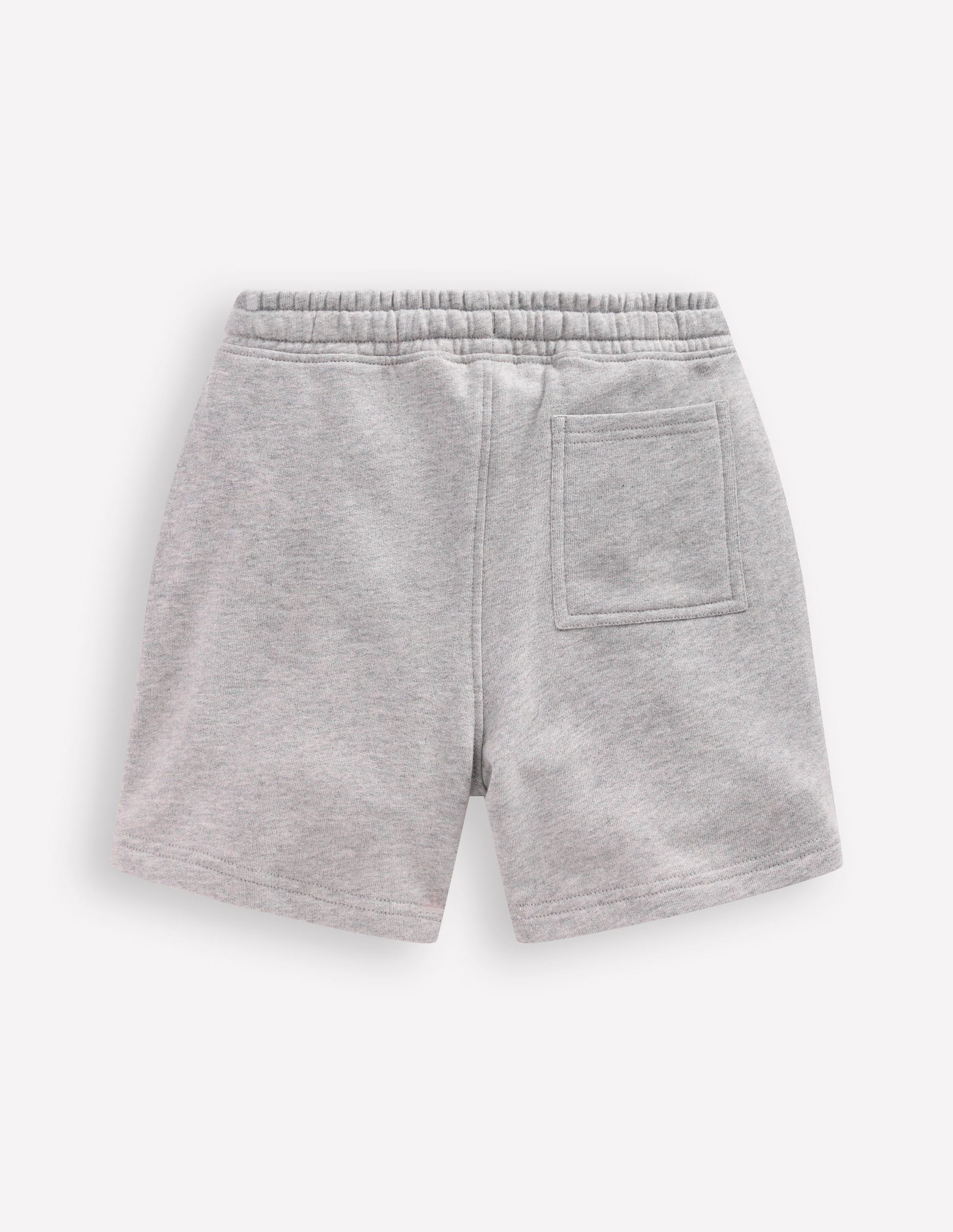 Basic-Sweatshorts-Grau Meliert-2