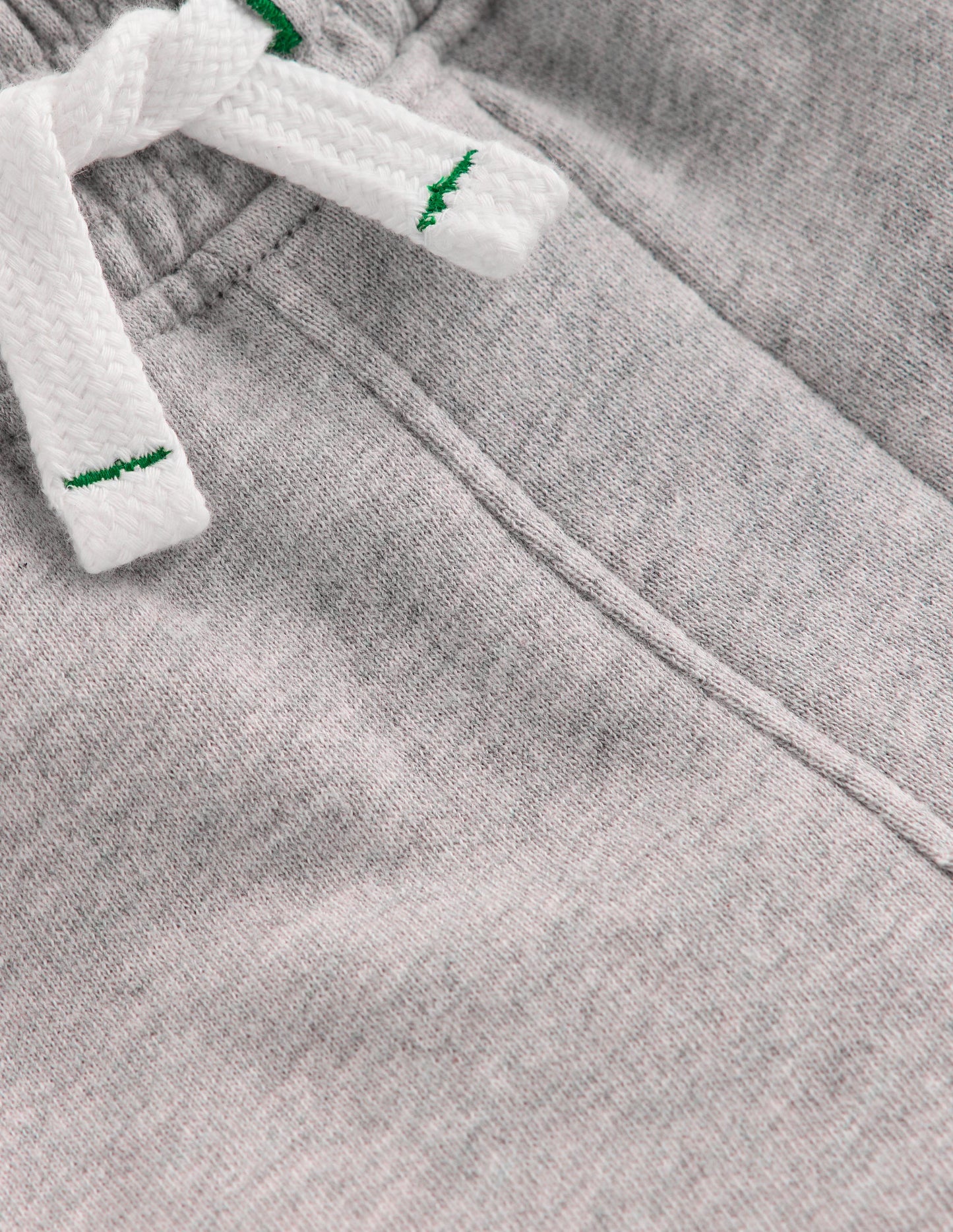 Basic-Sweatshorts-Grau Meliert