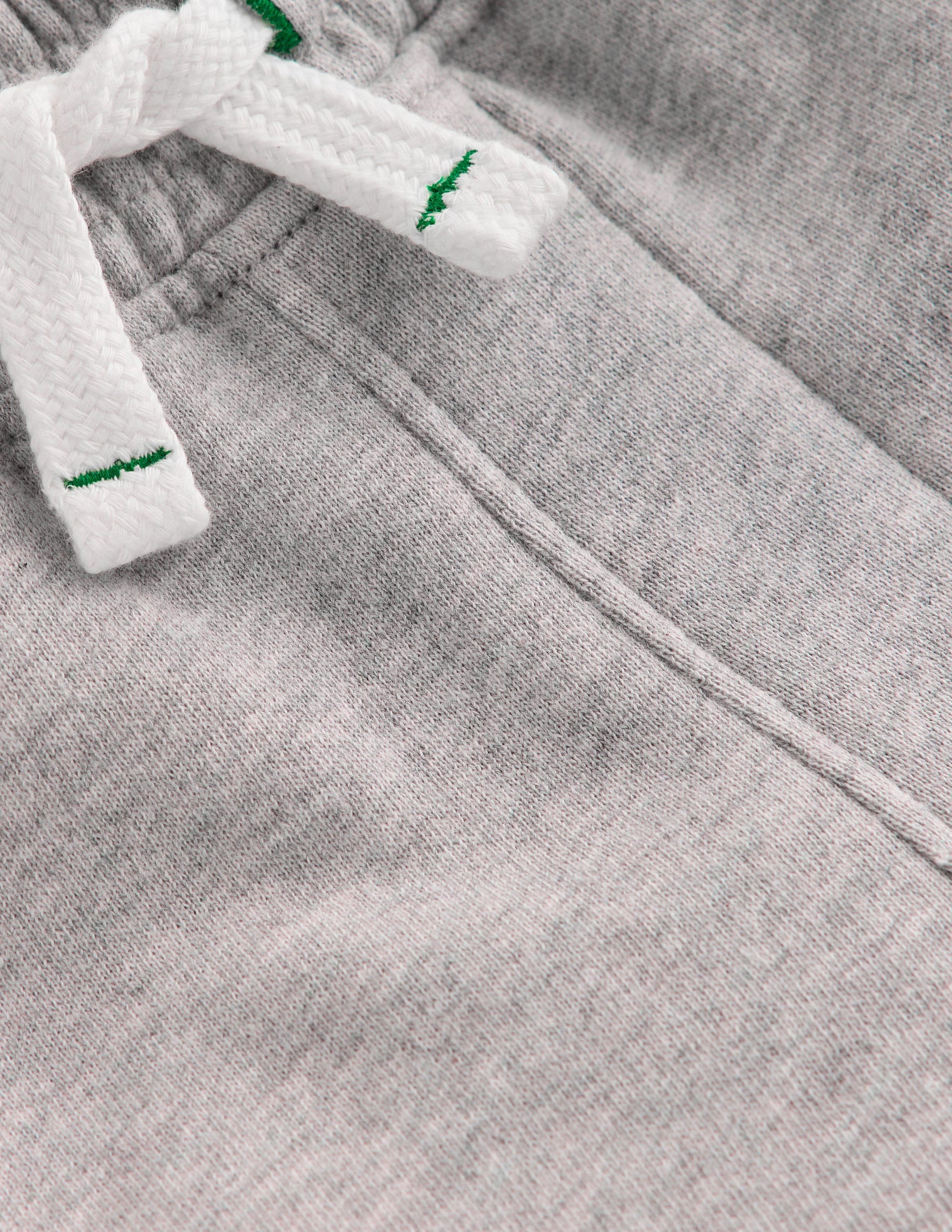 Basic-Sweatshorts-Grau Meliert-3