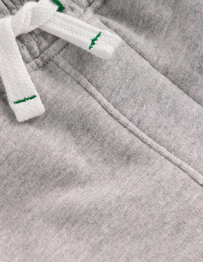 Basic-Sweatshorts-Grau Meliert-3