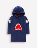Poncho en éponge à appliqué-Bleu Marine Requins