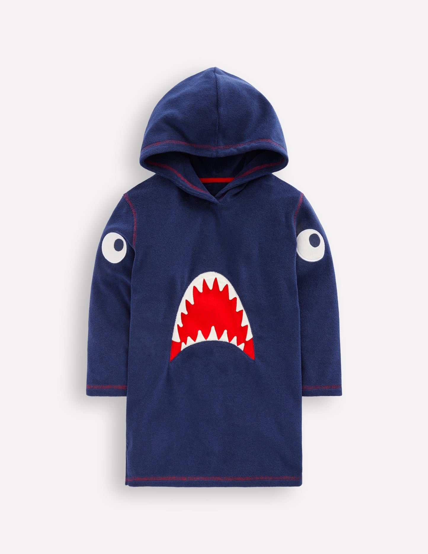 Poncho en éponge à appliqué-Bleu Marine Requins