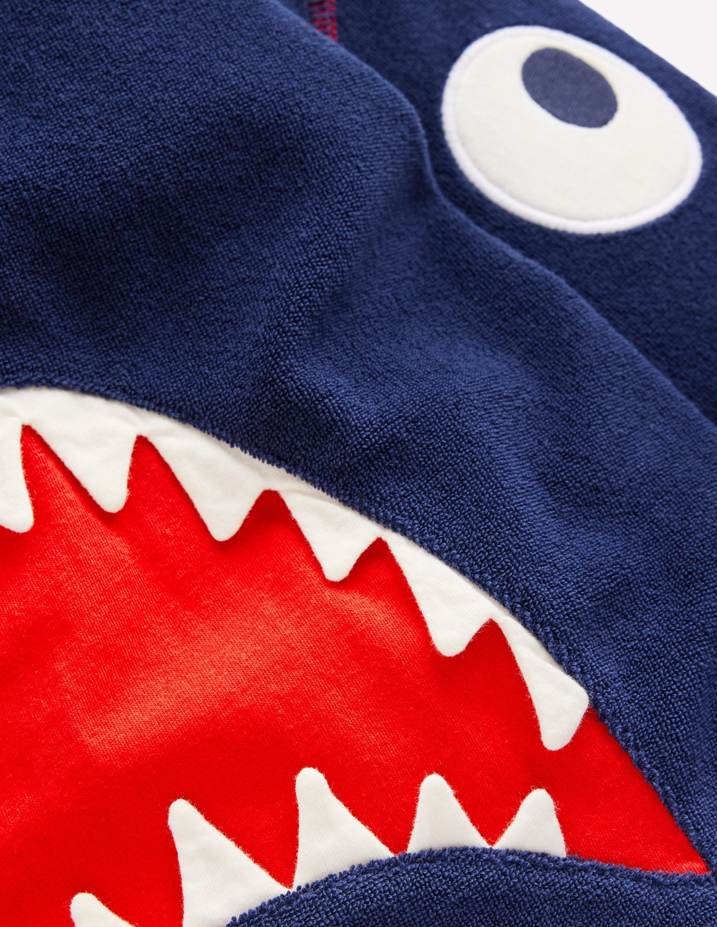 Poncho en éponge à appliqué-Bleu Marine Requins