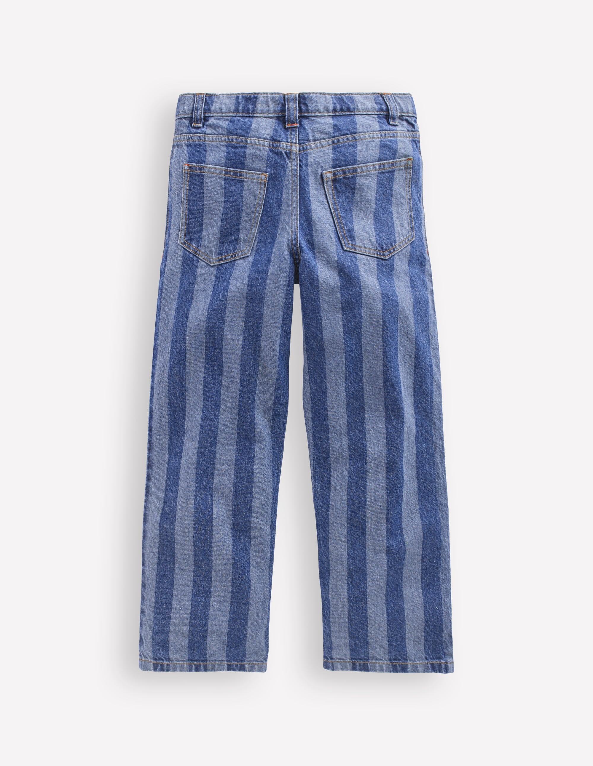 Lockere Jeanshose mit geradem Bein-Streifen Schatten - Image 4
