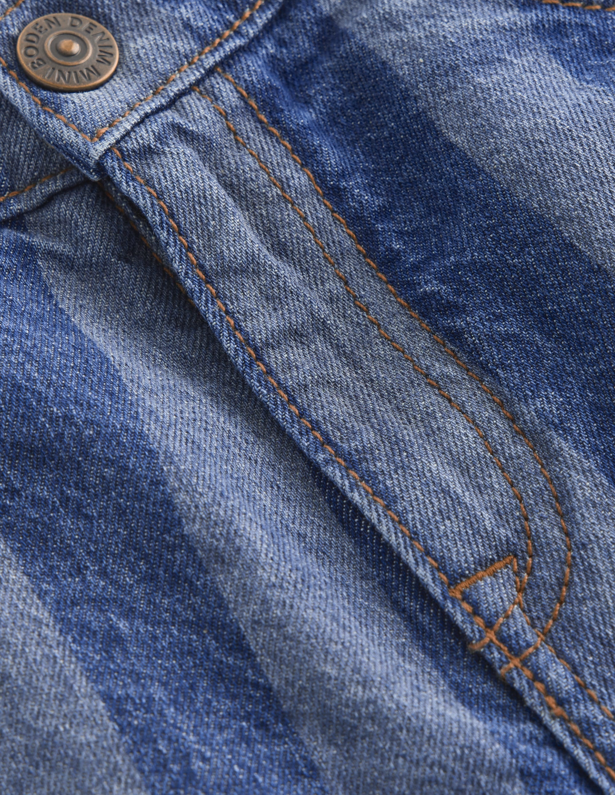 Lockere Jeanshose mit geradem Bein-Streifen Schatten - Image 5