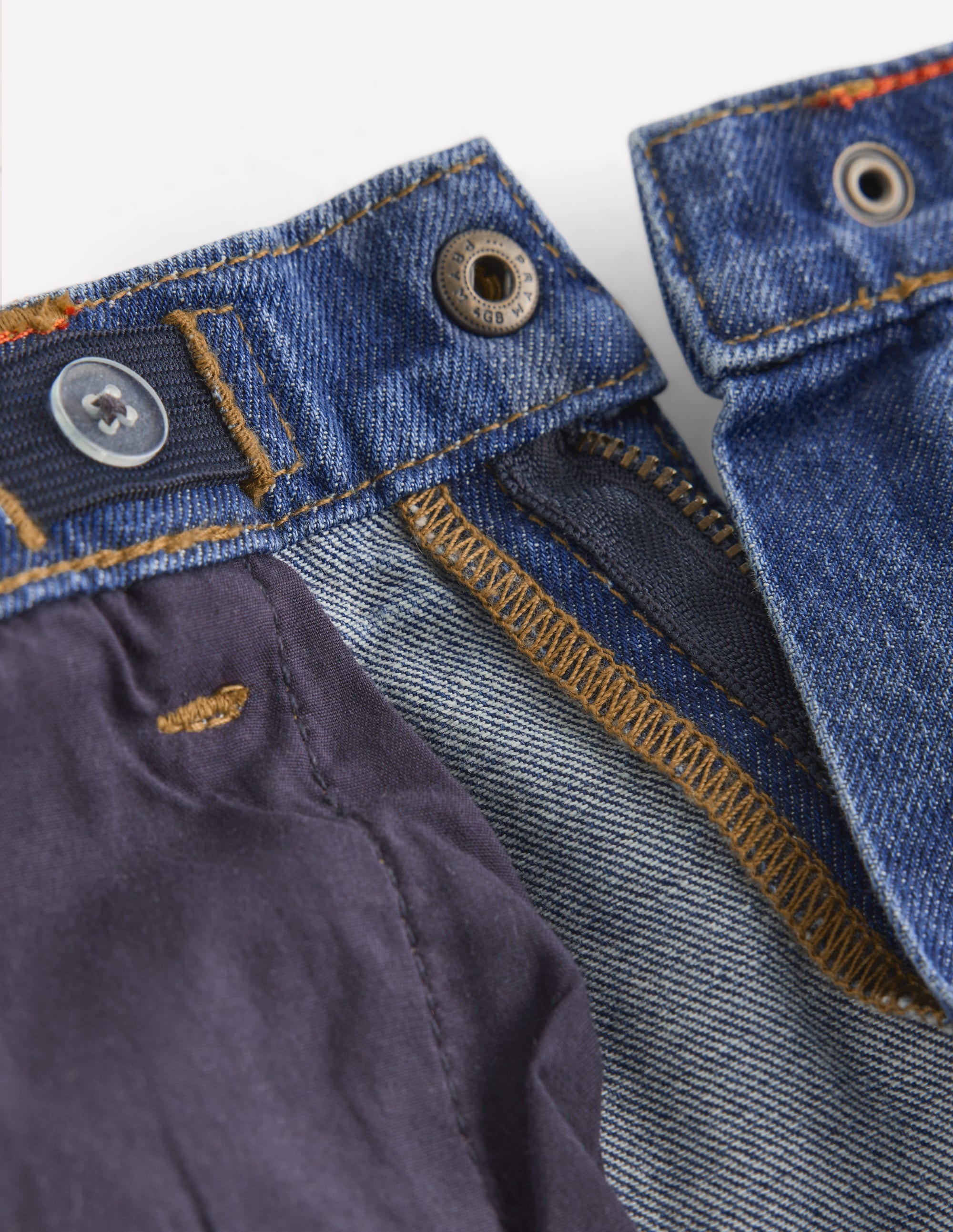Lockere Jeanshose mit geradem Bein-Streifen Schatten - Image 6