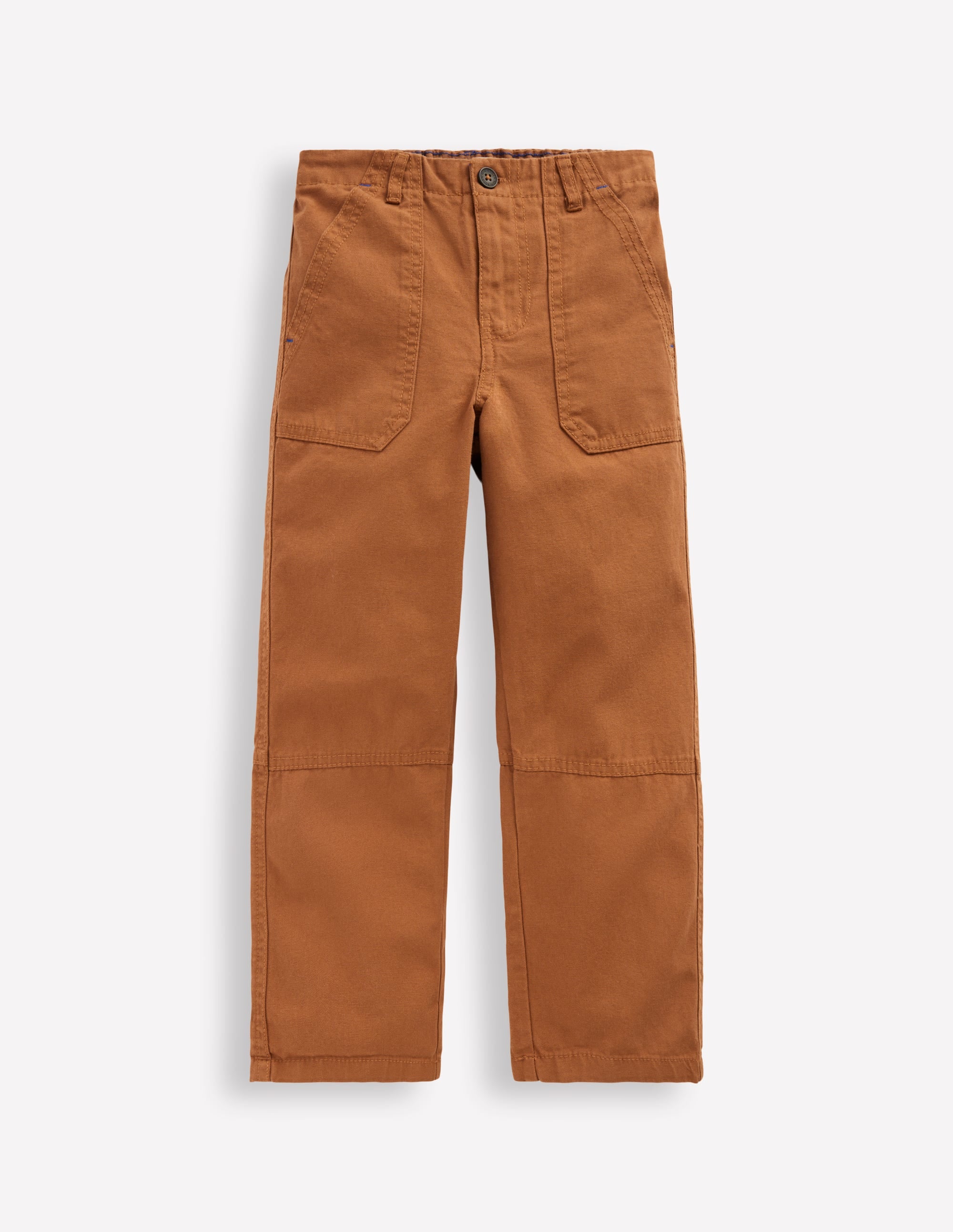 Pantalon style charpentier en toile-Huile d'argan - Image 1