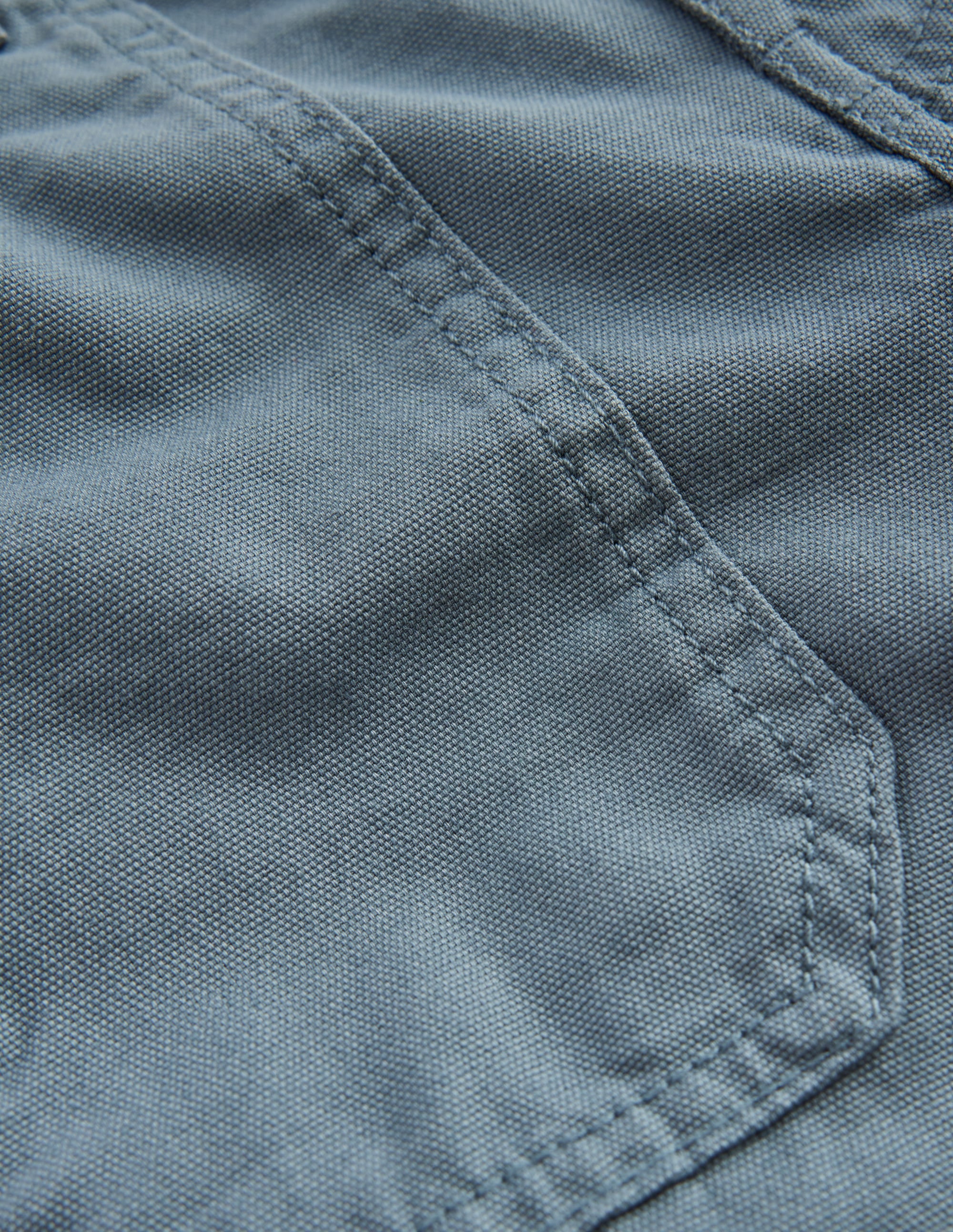 Pantalon style charpentier en toile-Mirage bleu - Image 3