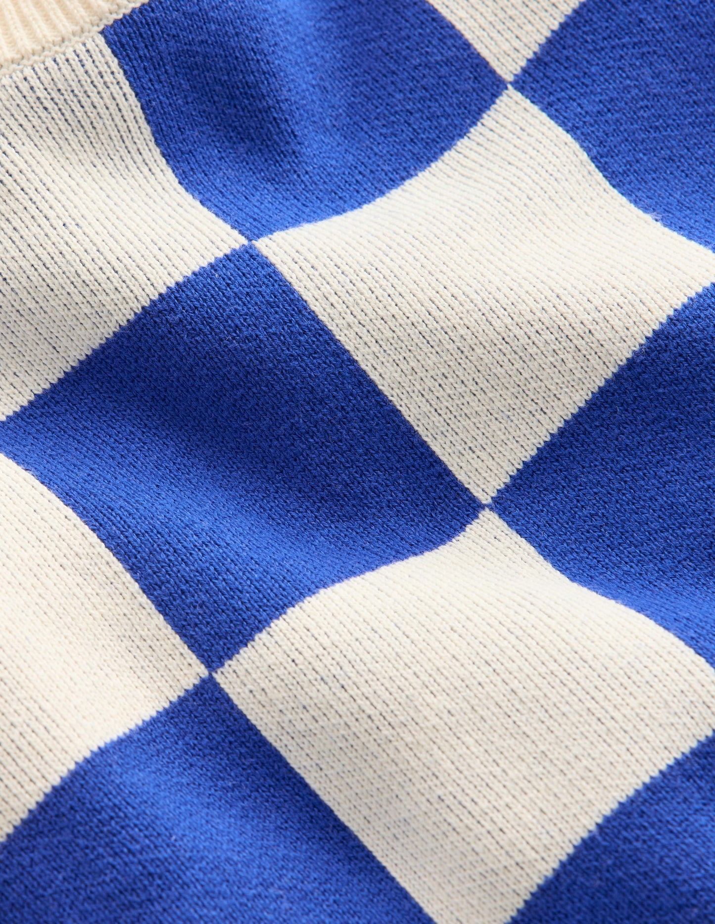 Pullover mit Grafik-Surf The Web-Blau Schachbrettmuster