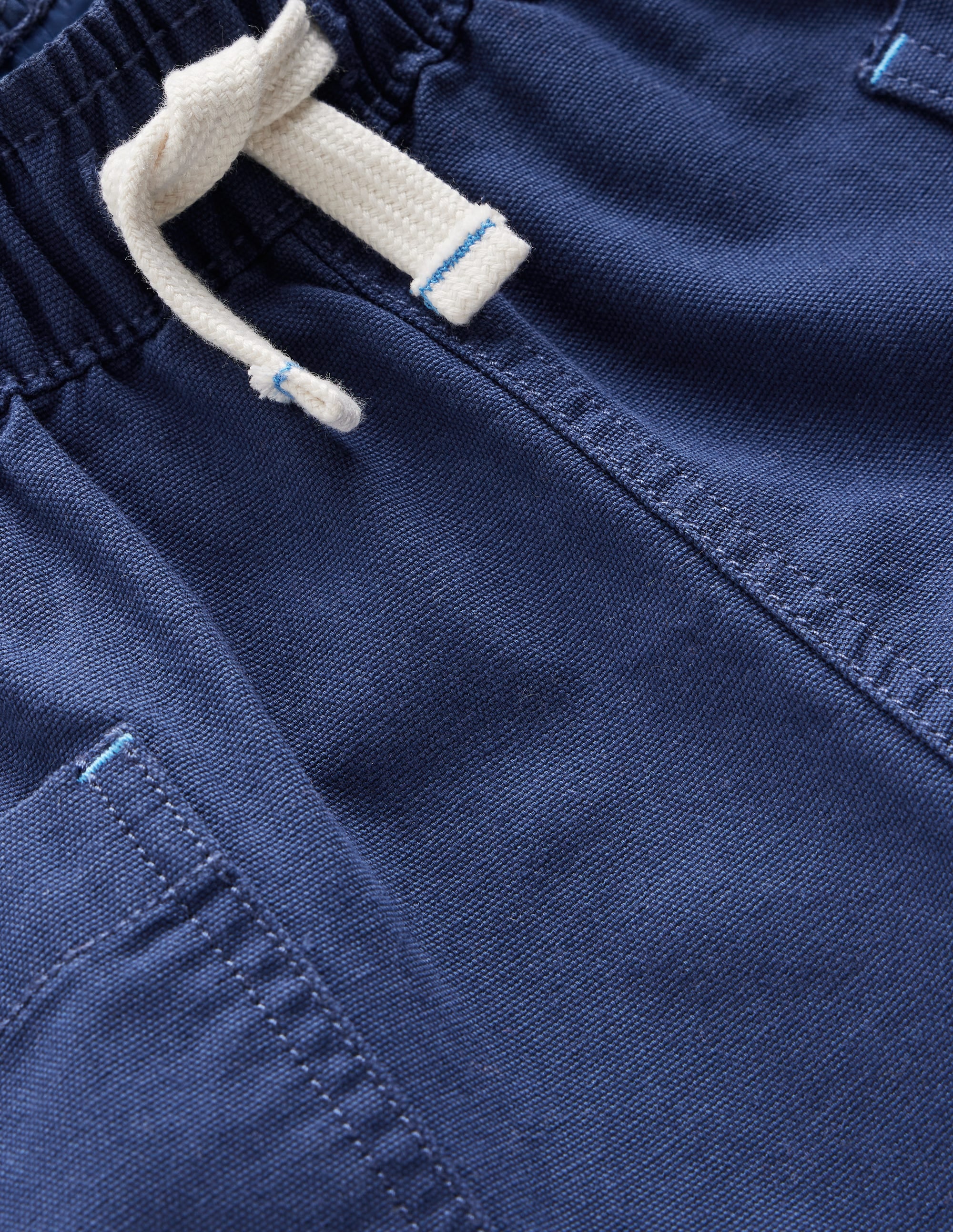 Short en coton à poches-Bleu médiéval - Image 3