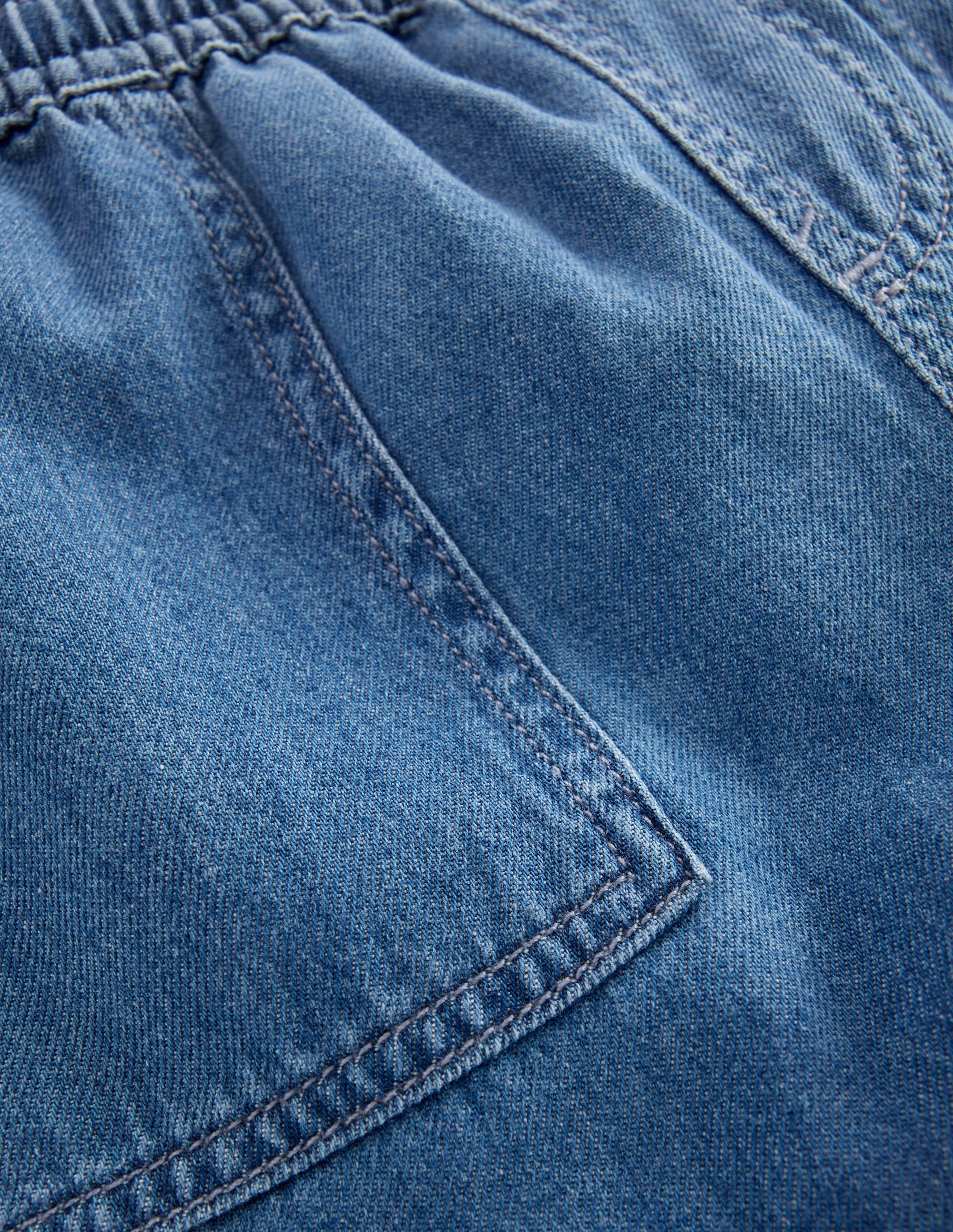 Weiche Jeansshorts-Heller Used Look - Image 6