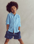 Weiche Jeansshorts-Heller Used Look