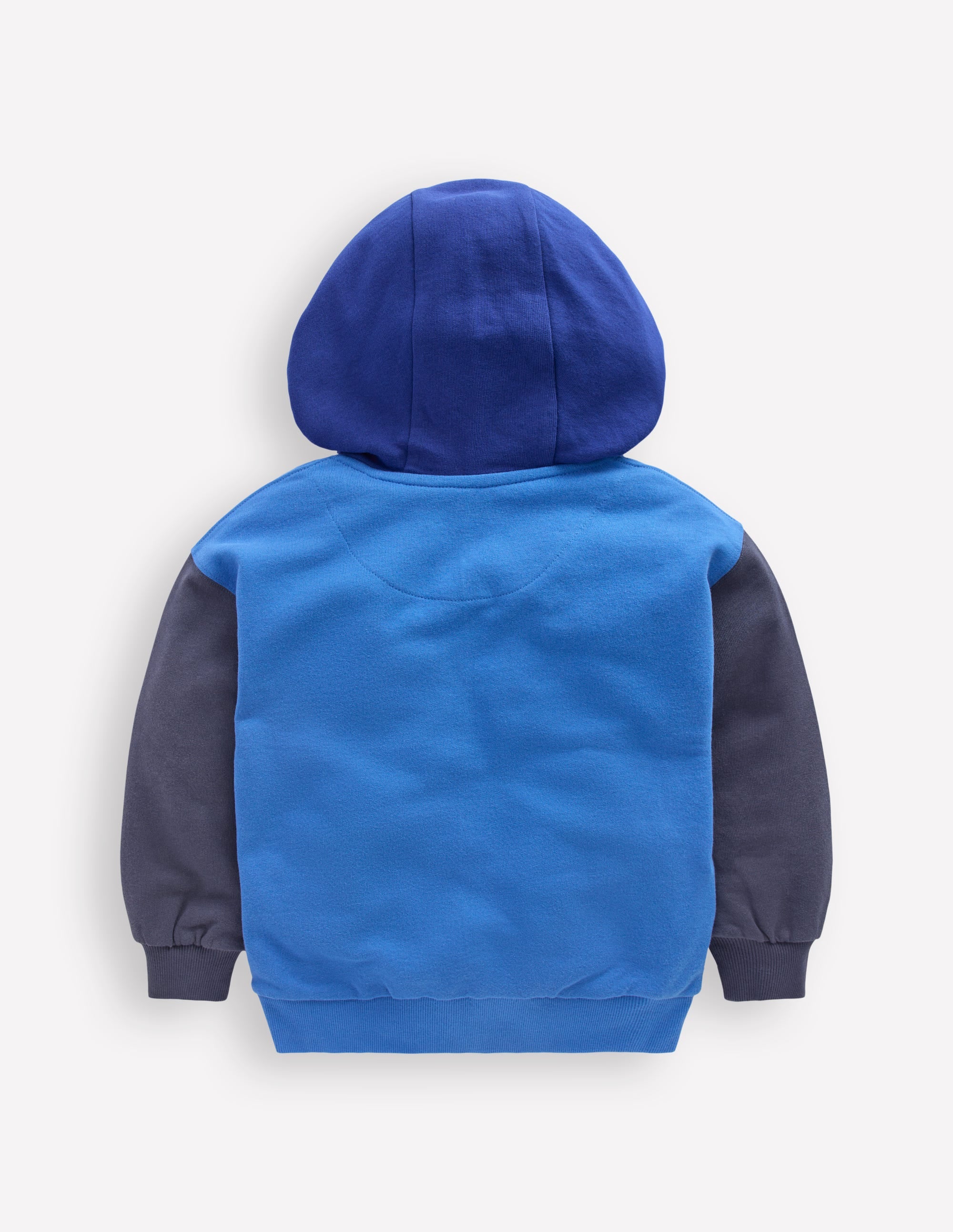 Sweat à capuche zippé colourblock-Pêle-mêle bleu - Image 2