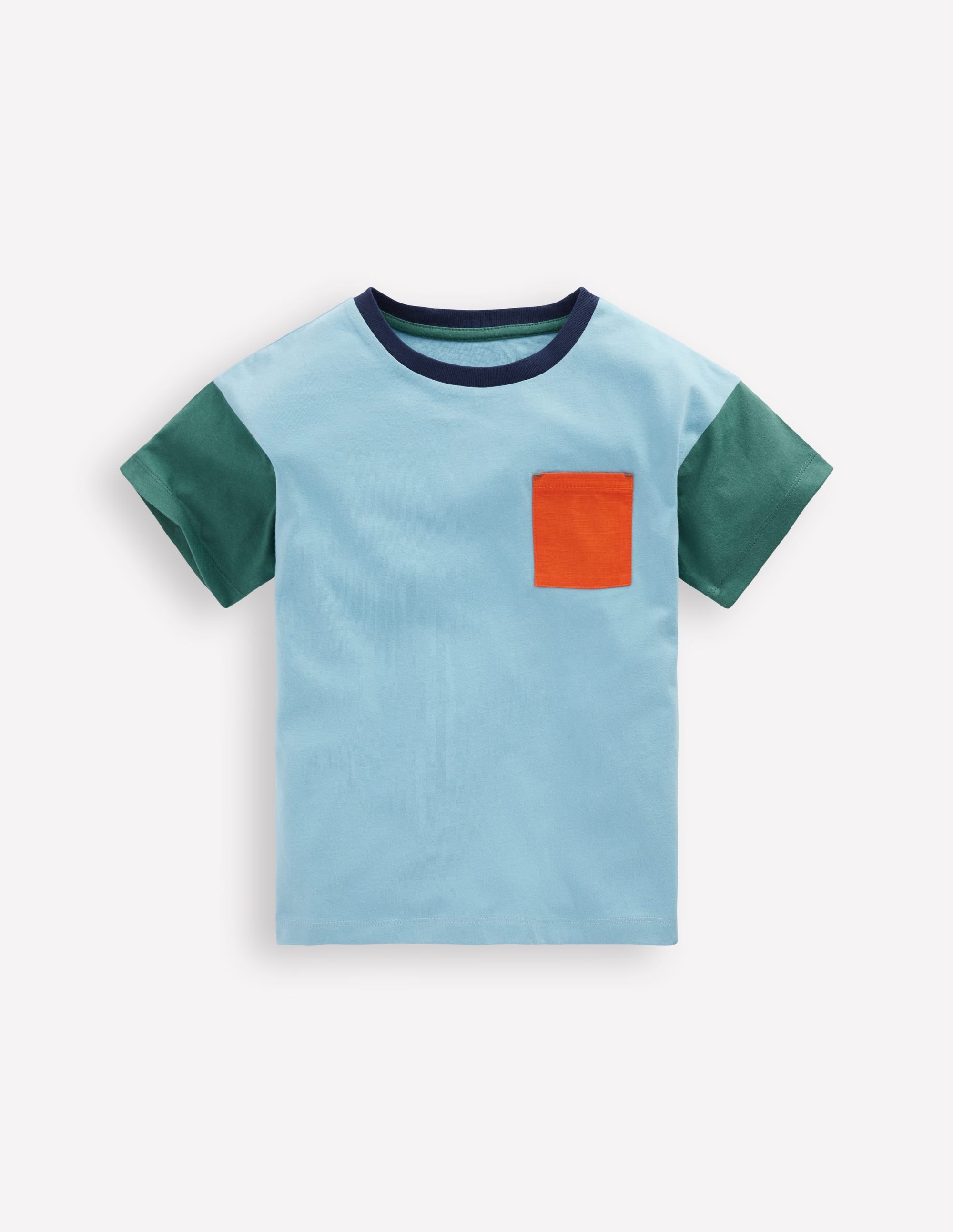 T-shirt décontracté en ripstop à poche-Lac glaciaire/koï/épicéa bleu - Image 1