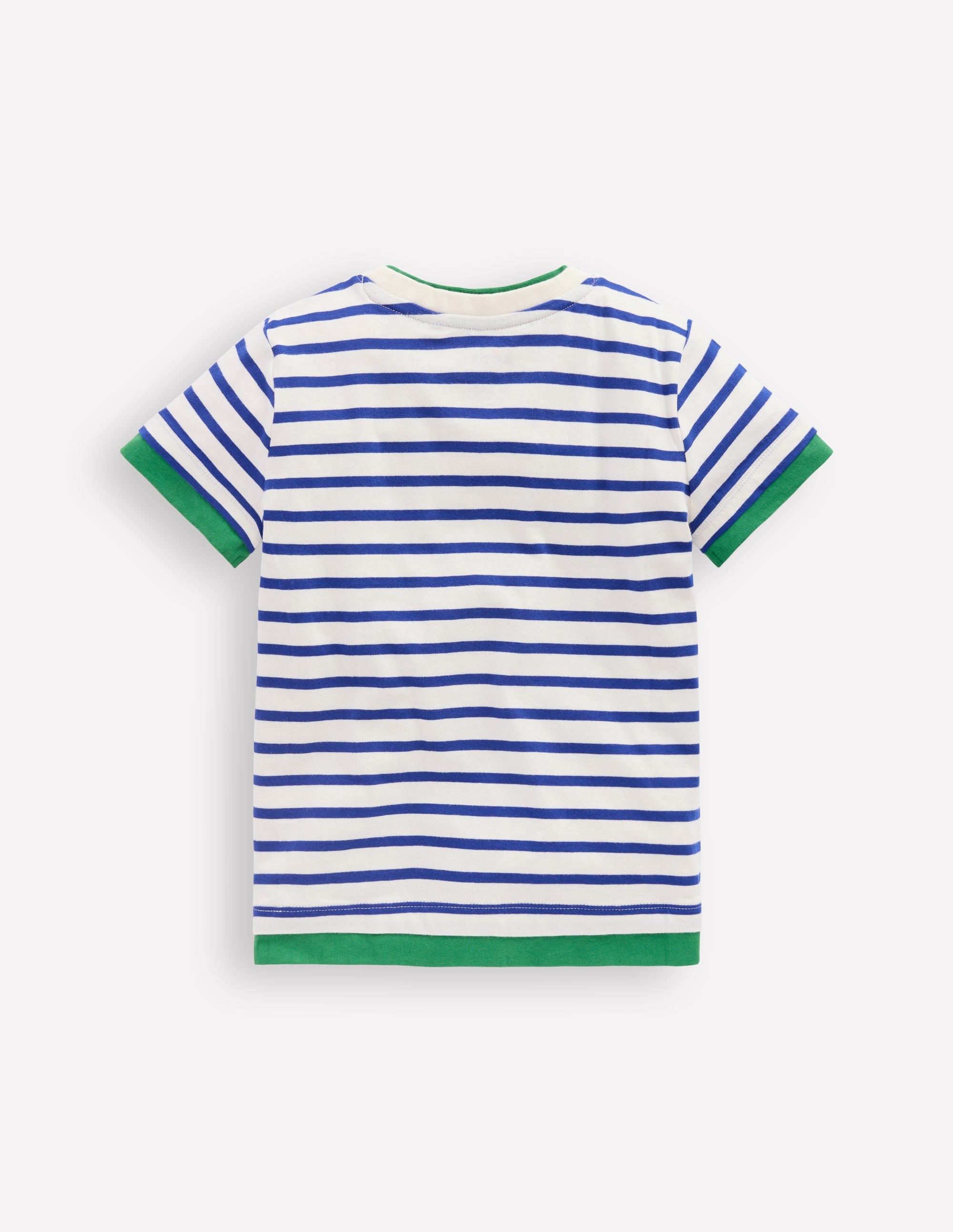 T-shirt à effet superposé-Bleu vif/ivoire - Image 2