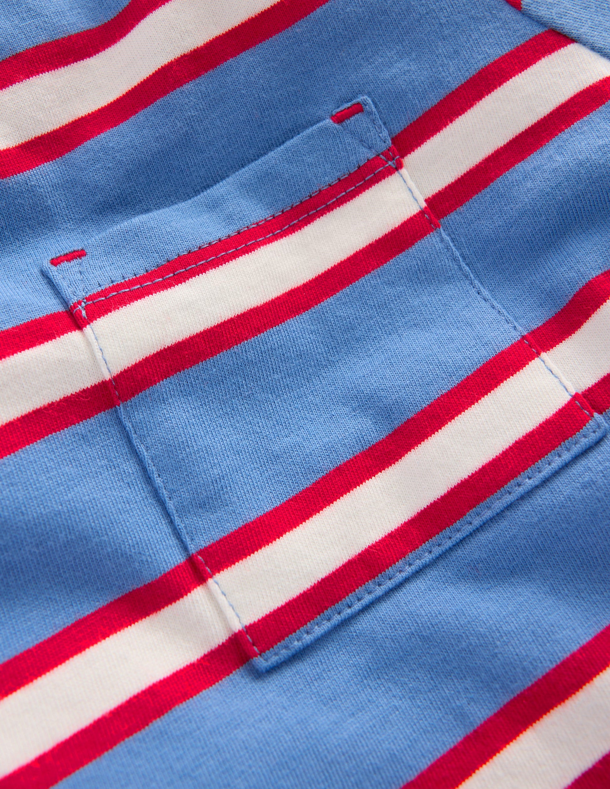 T-Shirt im Lagen-Look-Blau/Rot-3