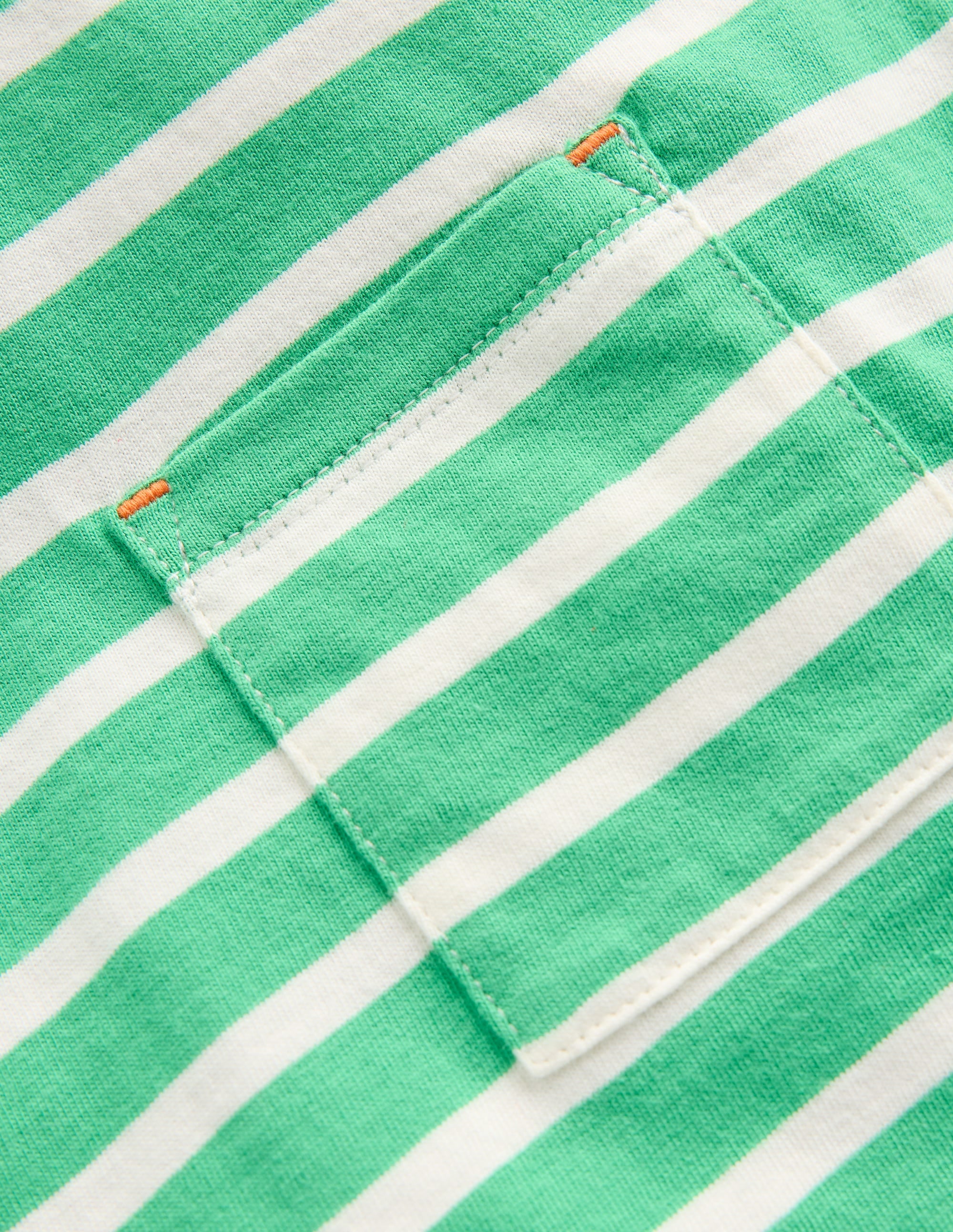 T-shirt à effet superposé-Vert petit pois/ivoire - Image 3
