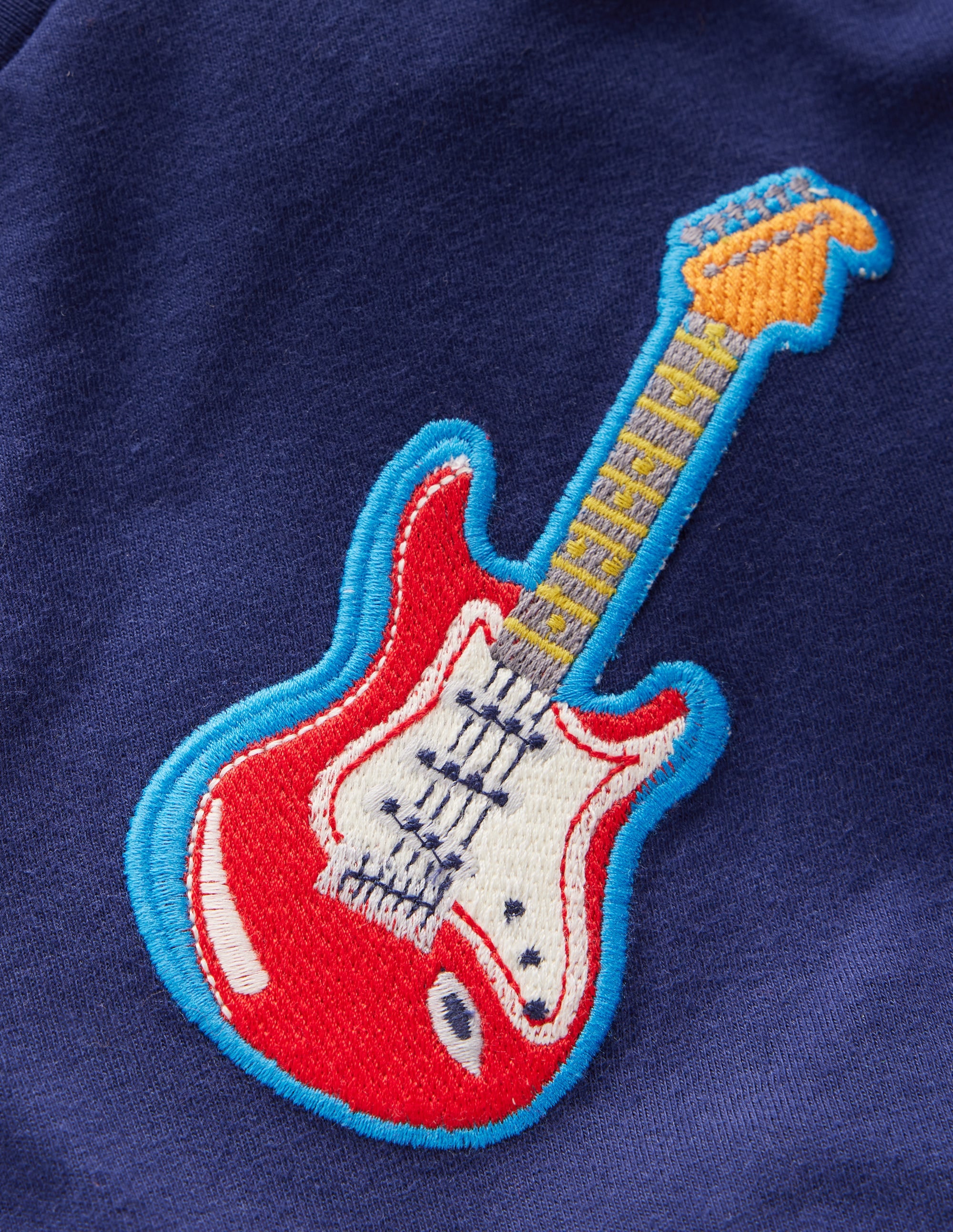 Langarmshirt mit Aufnäher-Schuluniform-Marineblau Hobbys - Image 3