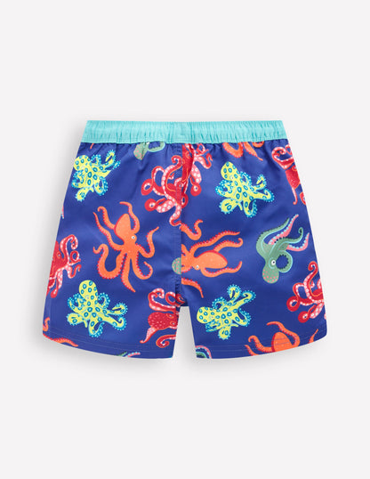 Badeshorts-Saphirblau Oktopus-2
