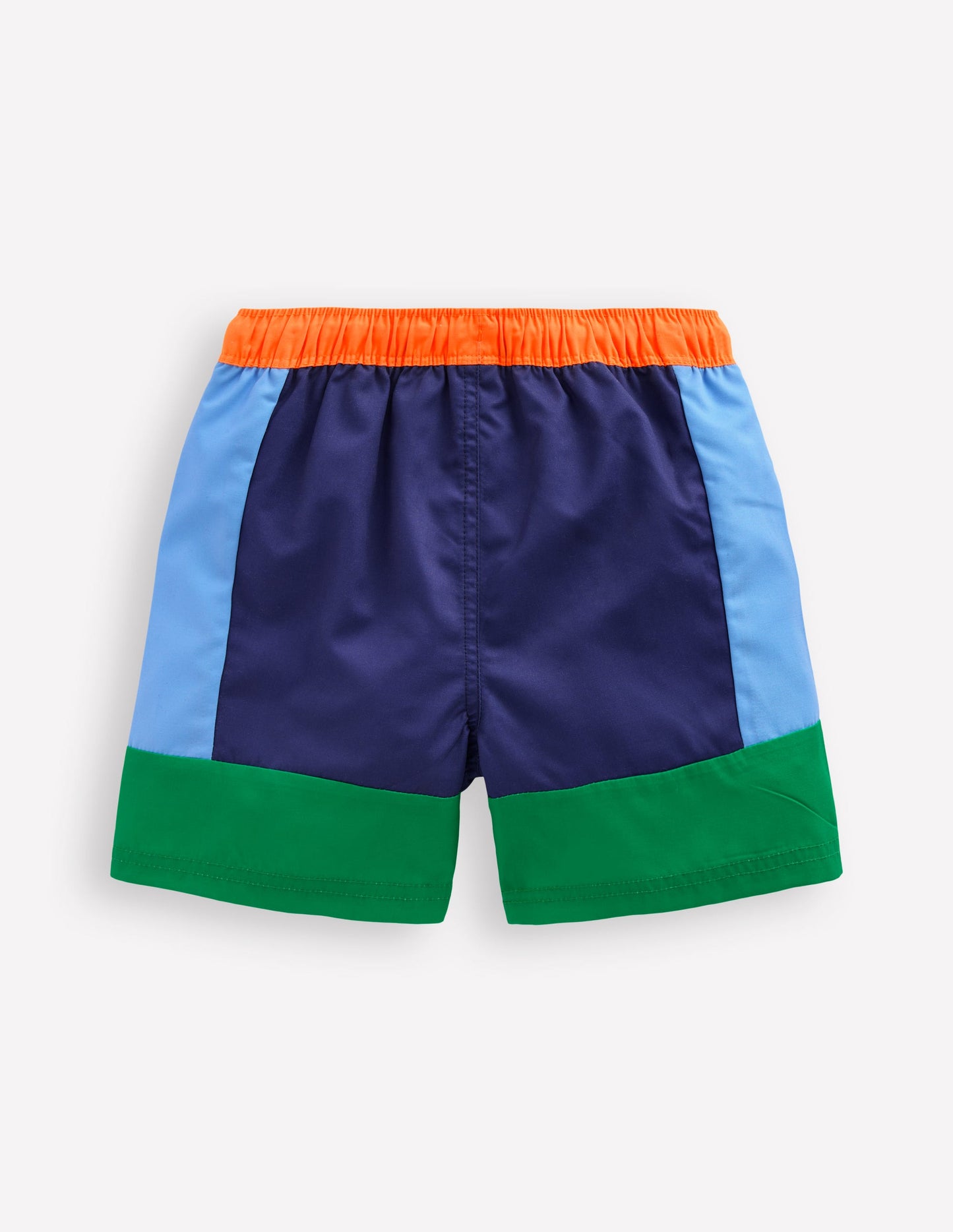 Short de bain-Colourblock bleu et vert