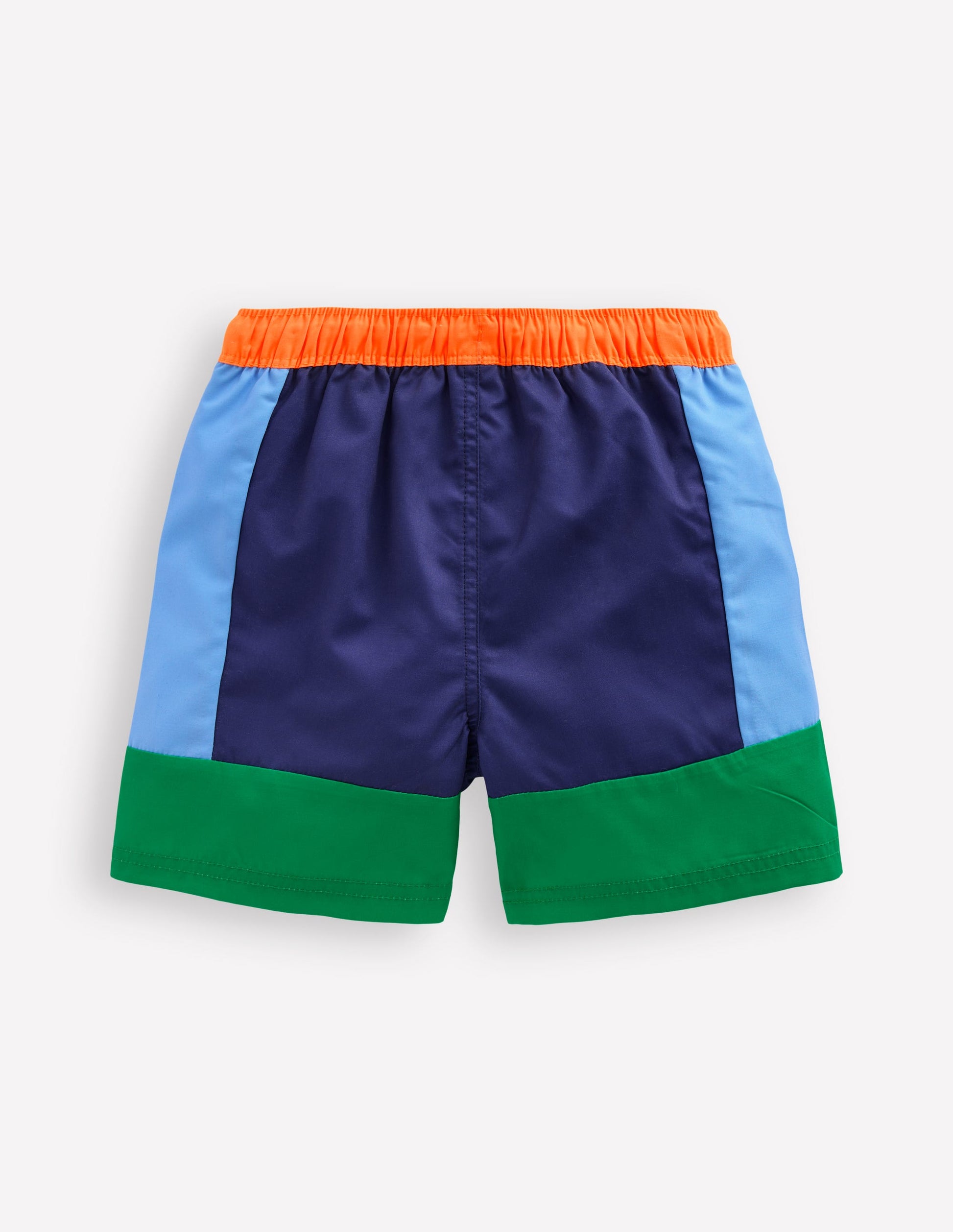 Short de bain-Colourblock bleu et vert-2
