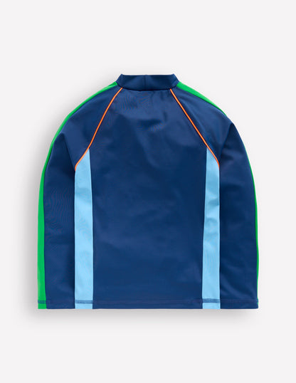 Badeshirt in Blockfarben mit Sonnenschutz-Amazonas-2