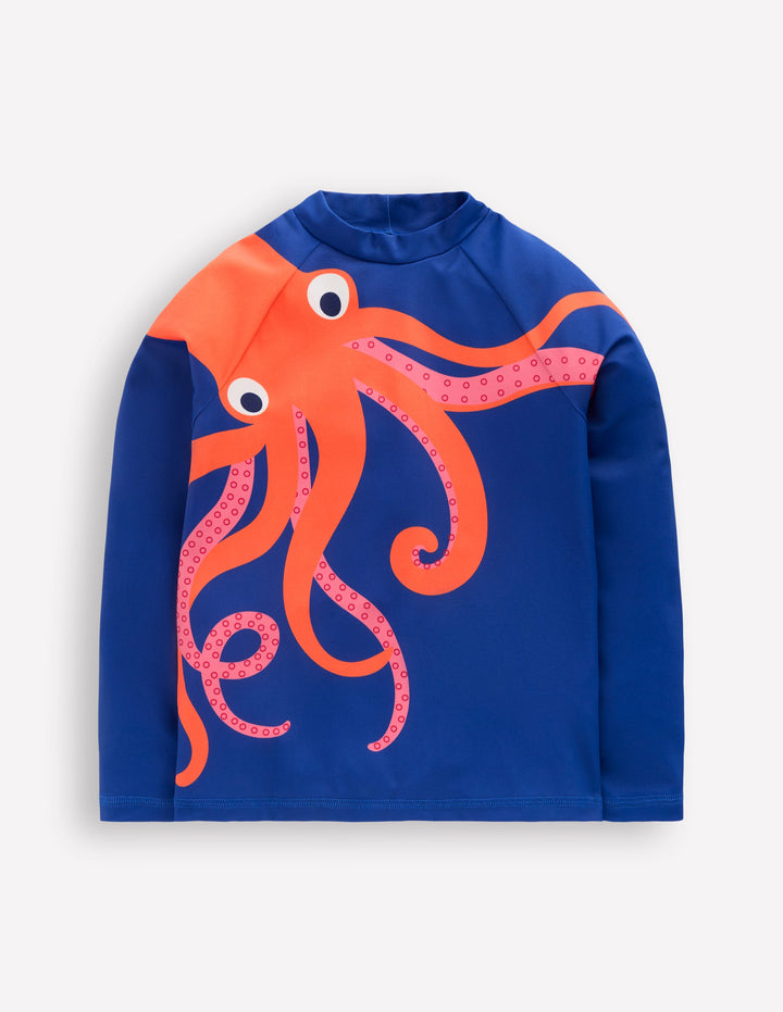 Lustiges Badeshirt mit Sonnenschutz-Oktopus
