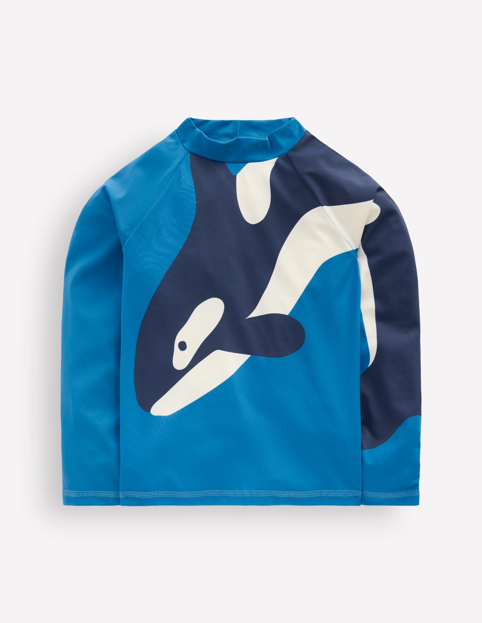 Lustiges Badeshirt mit Sonnenschutz-Schwimmender Wal - Image 1