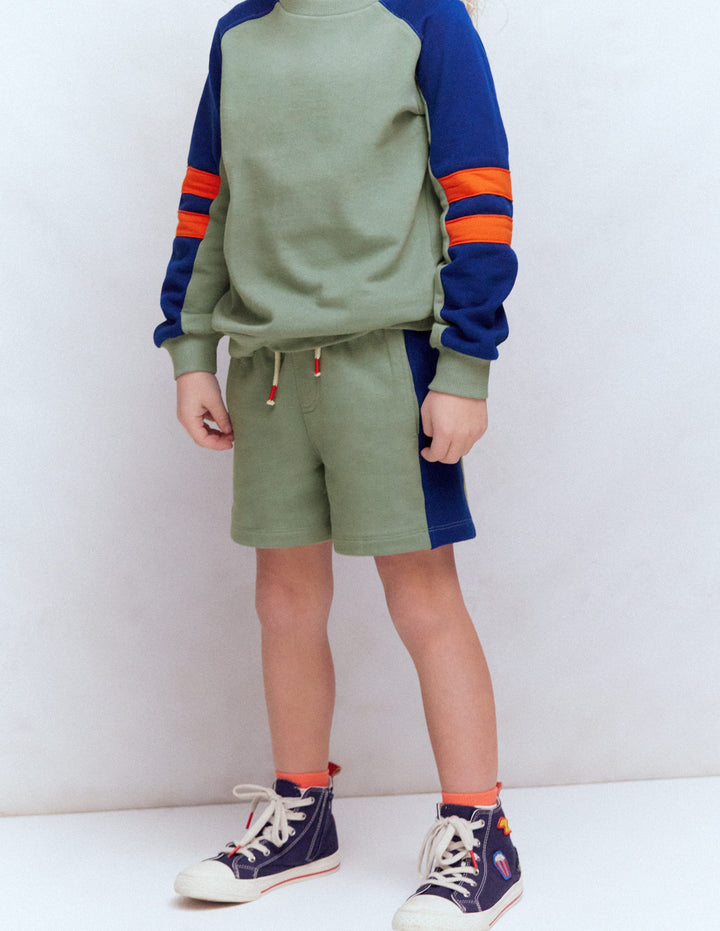 Short colourblock-Colourblock vert