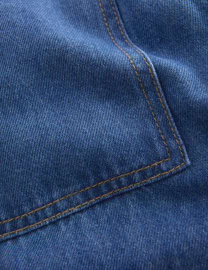 Jeans zum Hineinschlüpfen mit elastischen Bündchen-Medium Vintage-8