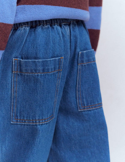 Jeans zum Hineinschlüpfen mit elastischen Bündchen-Medium Vintage-2