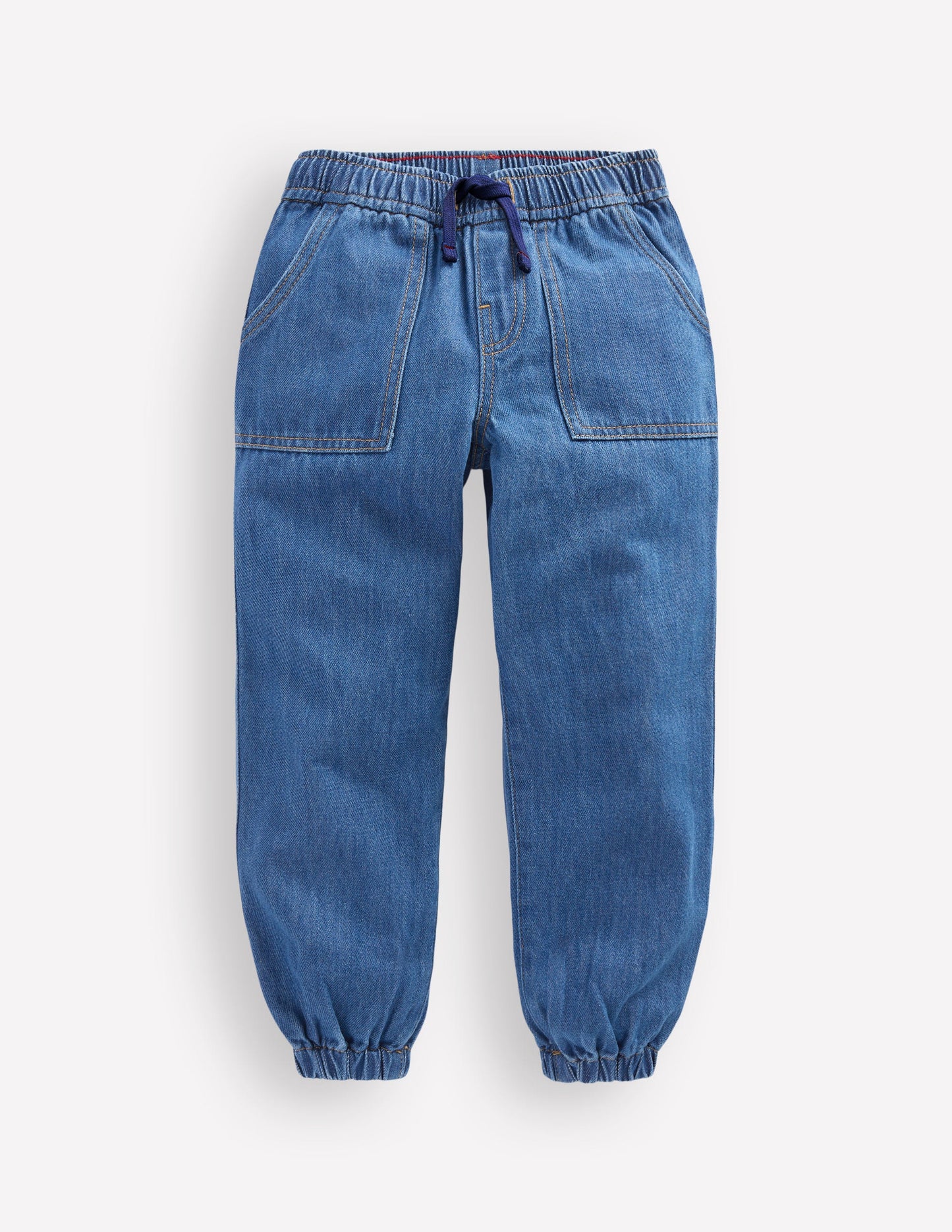 Jeans zum Hineinschlüpfen mit elastischen Bündchen-Medium Vintage