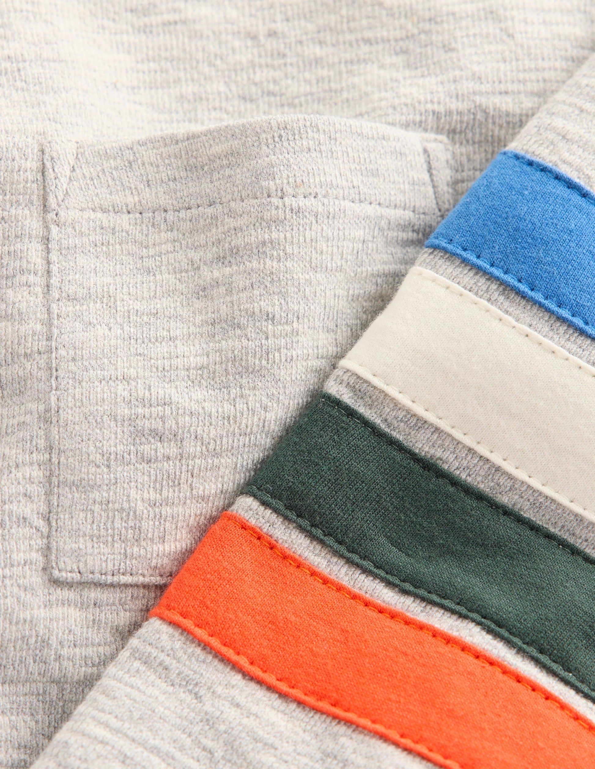 Lässiges, mittelschweres Langarmshirt-Grau Meliert-3