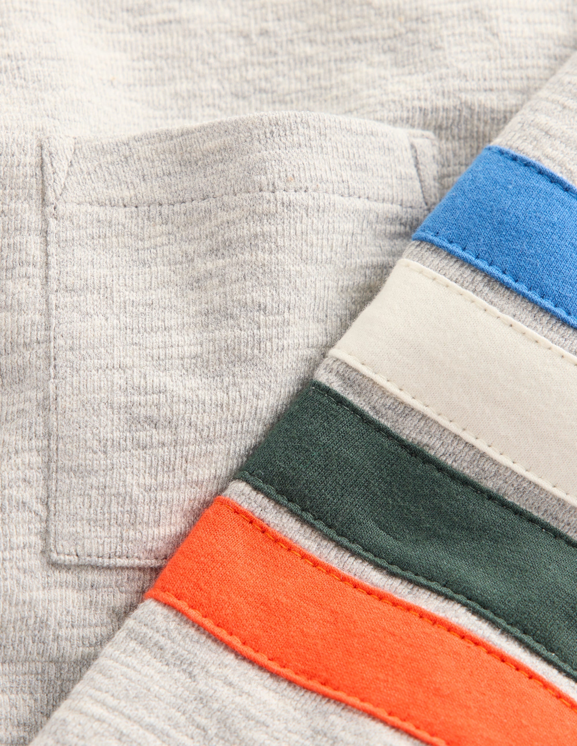 Lässiges, mittelschweres Langarmshirt-Grau Meliert - Image 3