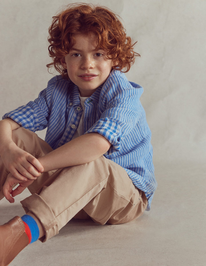 Klassische Chinohose-Klassisches Hellbraun