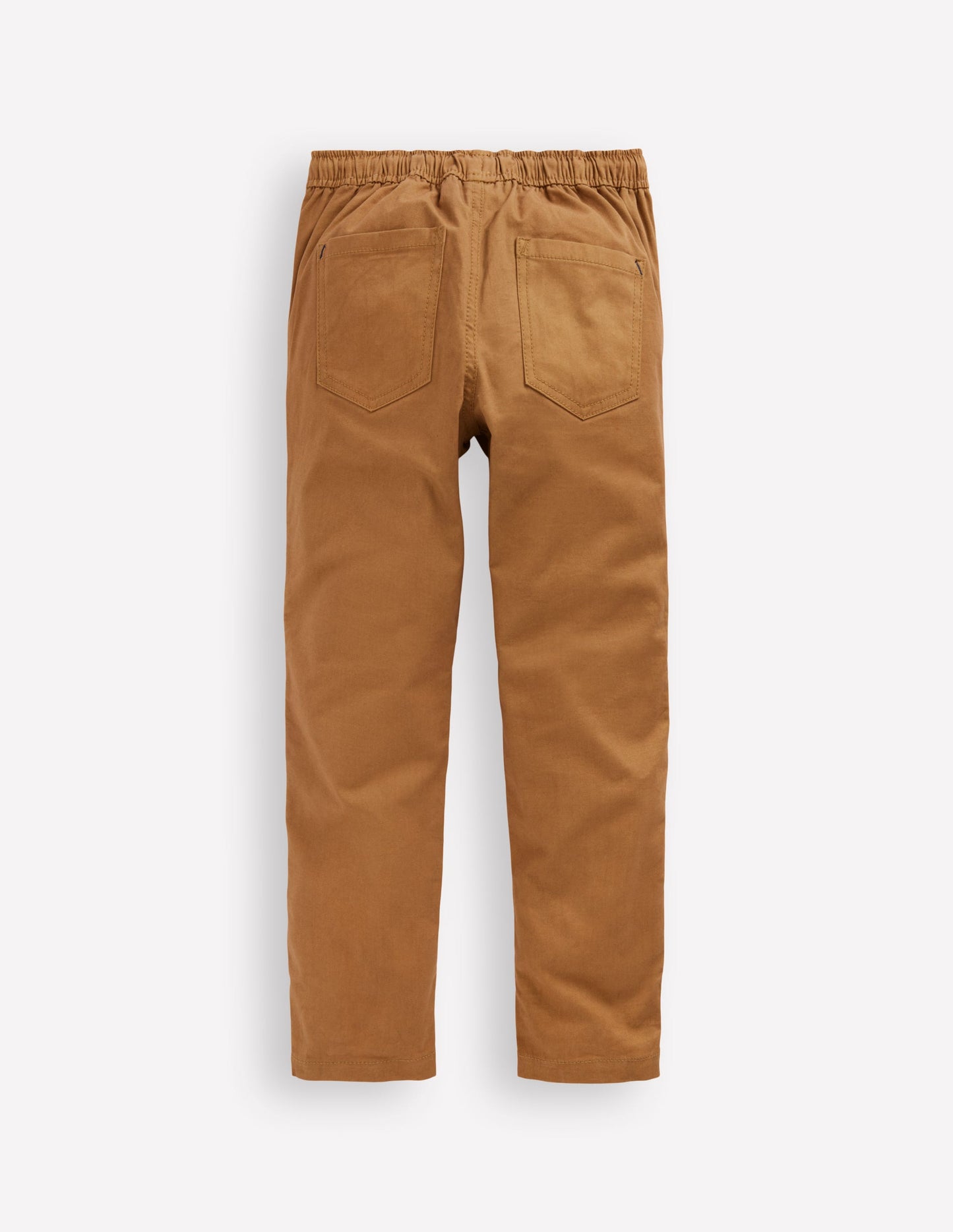 Pantalon slim à enfiler-Brun caramel