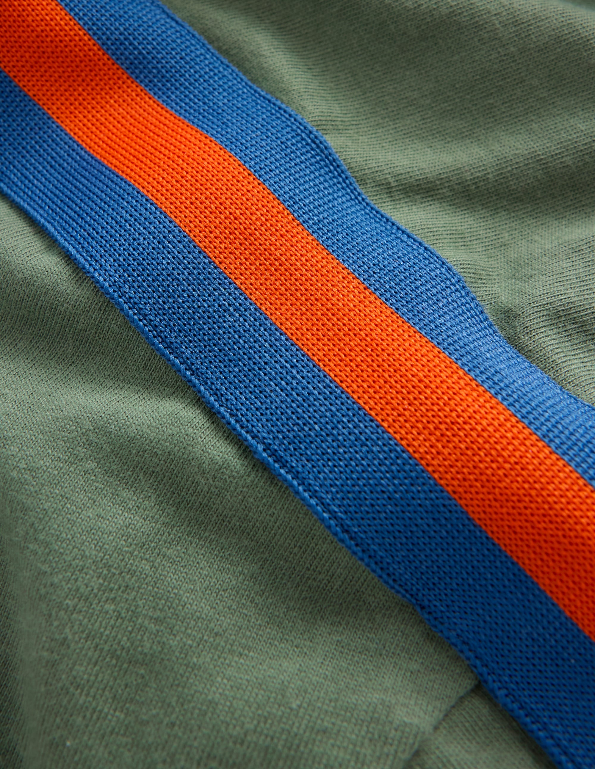 T-shirt décontracté à bande arc-en-ciel-Vert bouteille - Image 3