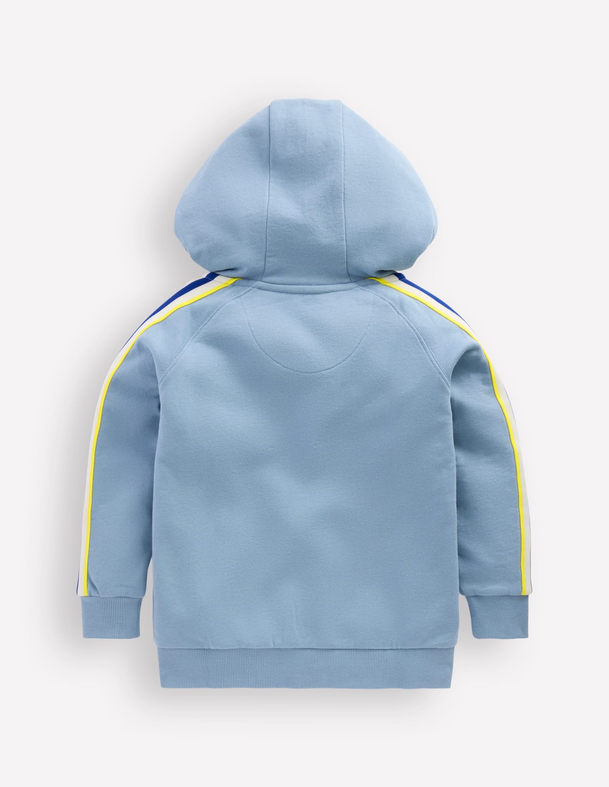Sweat à capuche zippé avec manches raglan-Bleu français - Image 3